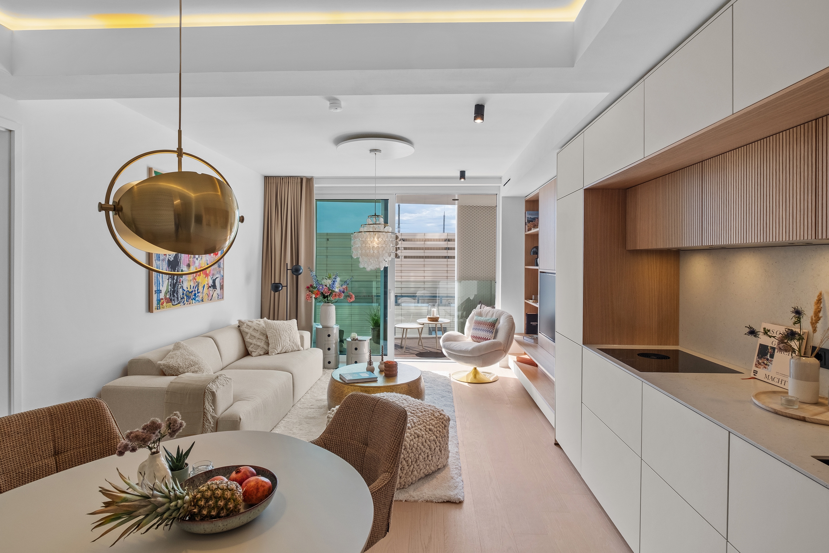 Wohn-Essbereich – THE LYTE Wohnung 46TL