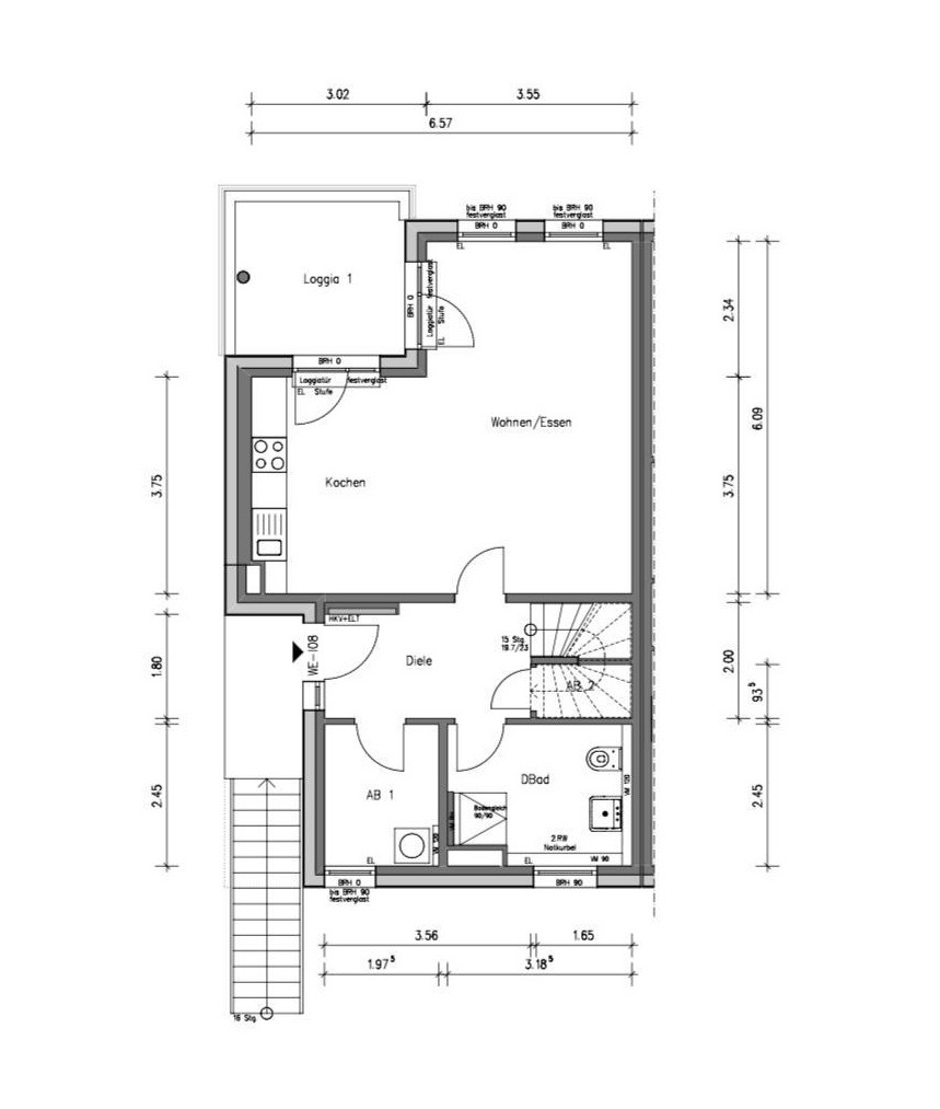 Grundriss 1. Obergeschoss