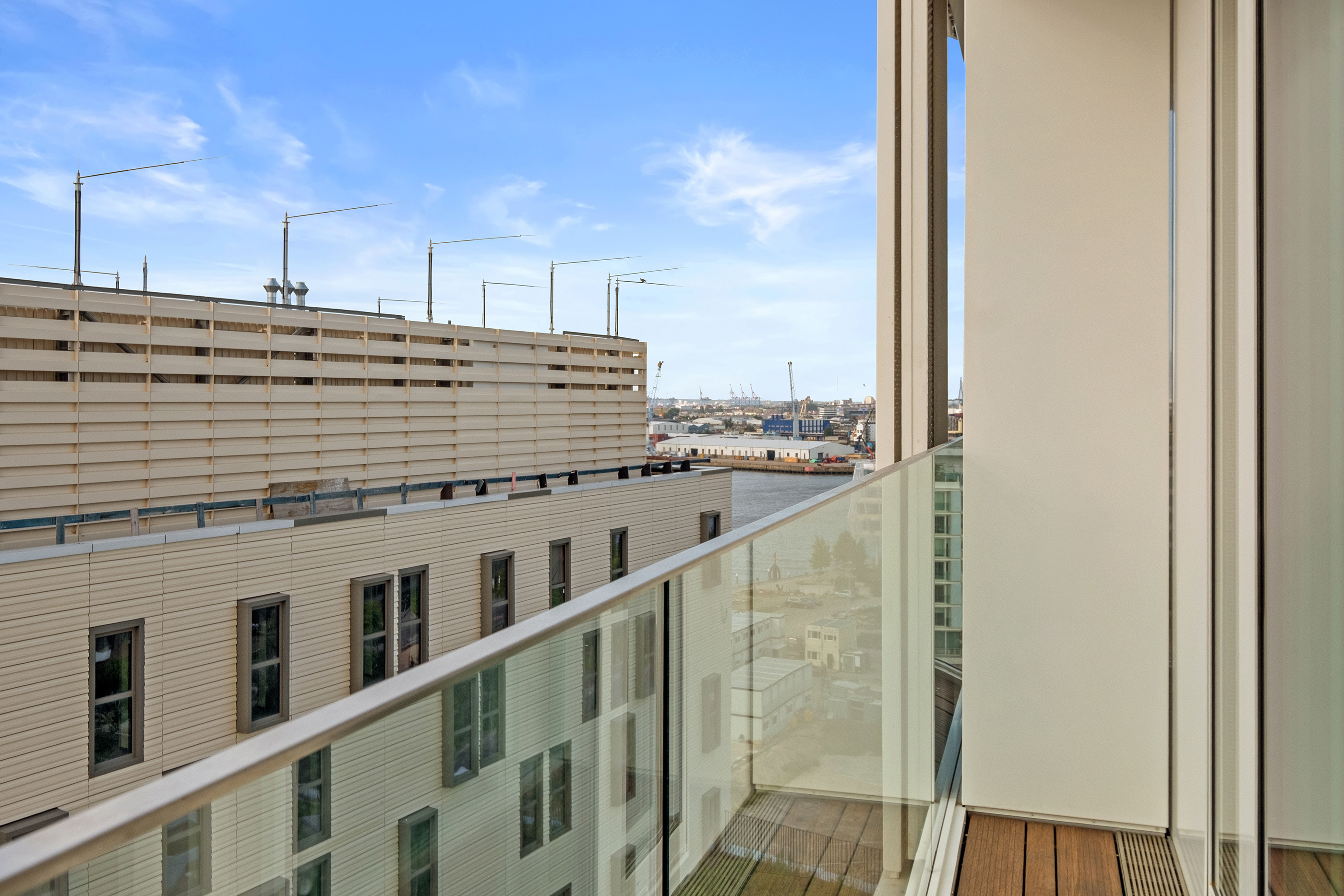 Blick nach Westen vom Balkon