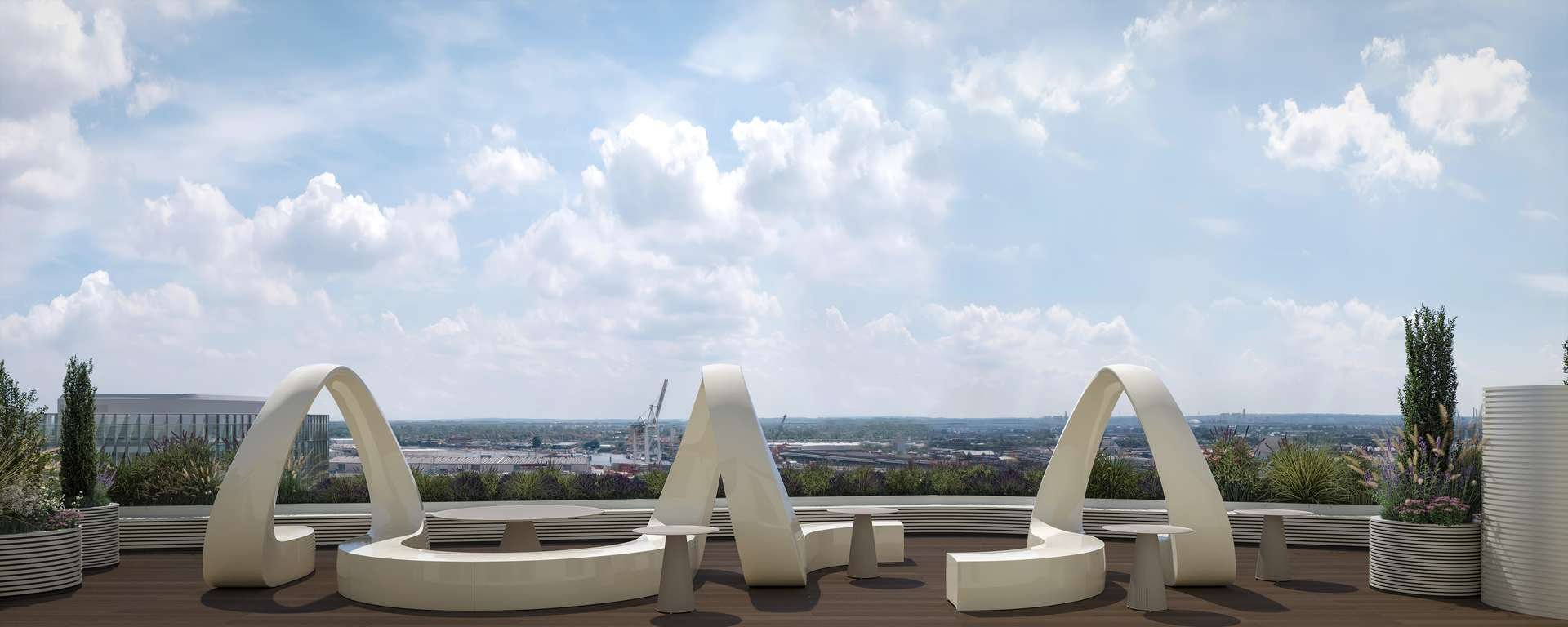 Dachterrasse für Gemeinschaft