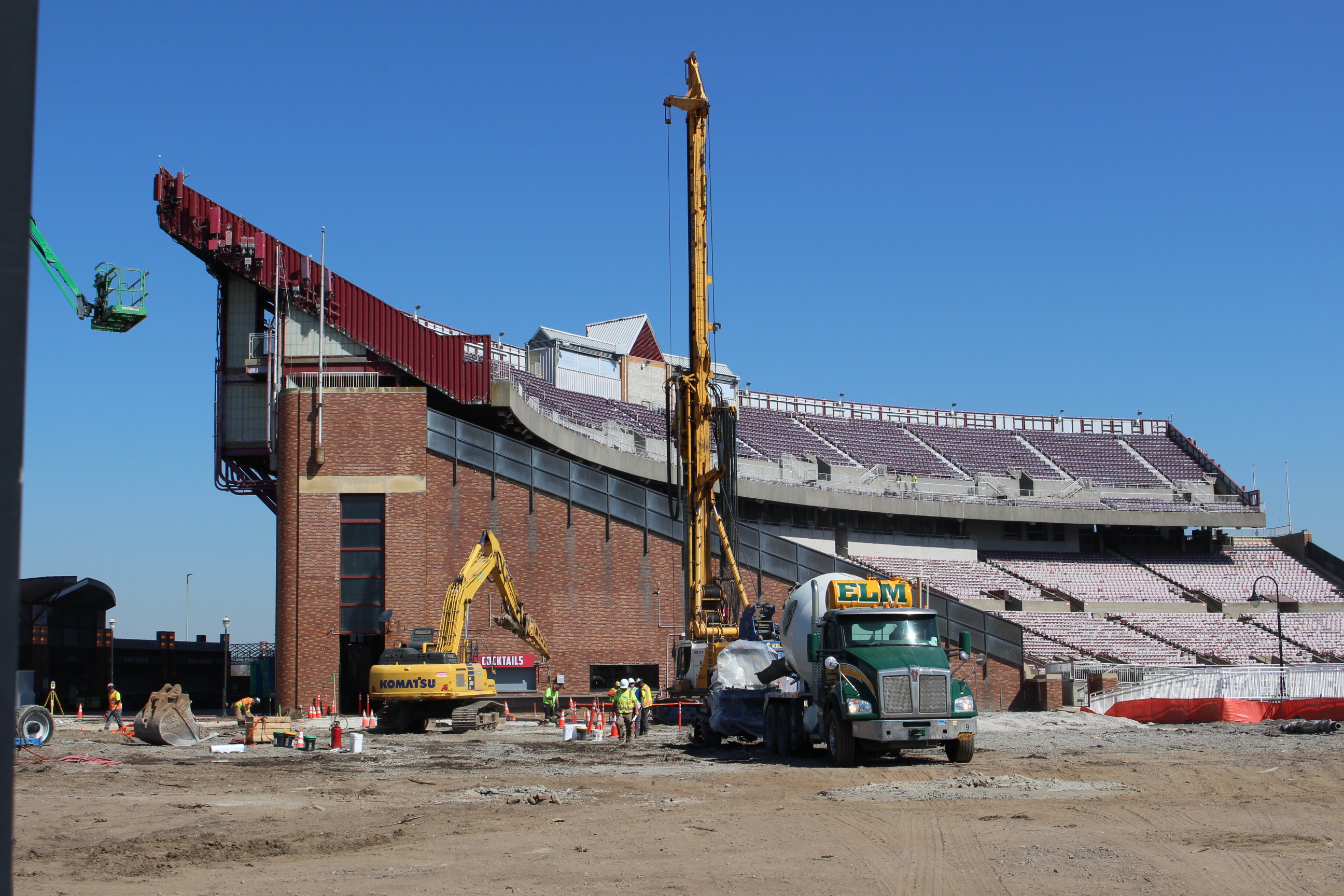 Universal inspector documenting structural work at the Jones Beach project