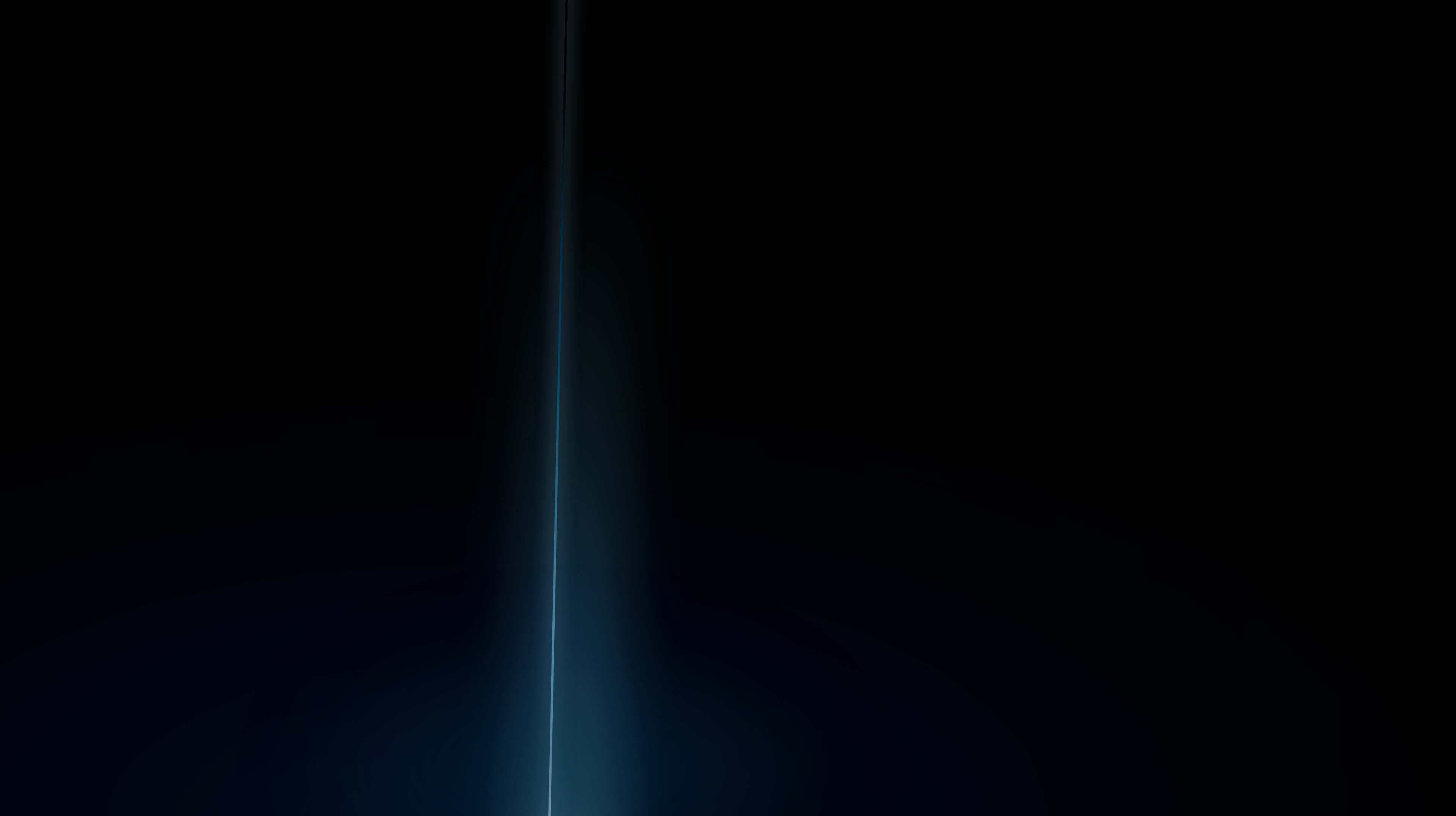 Abstract high-power laser beam emerging into darkness