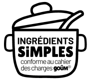Label « Ingrédients simples », conforme au cahier des charges goûm