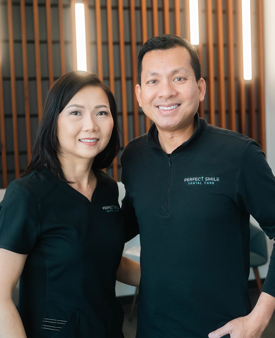 Founders Dr. Pham and Annie at Perfect Smile Dental Care in Santa Clara, CA