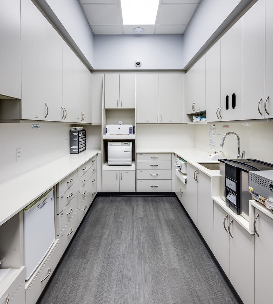 Sterilization room at Perfect Smile Dental Care in Santa Clara, CA
