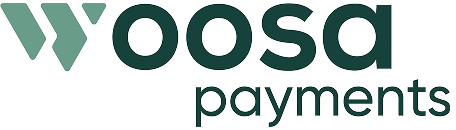 Woosa Payments company logo with stylized W and the word Woosa in bold, followed by payments in smaller letters.