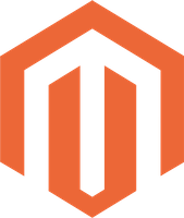 Orange geometric emblem resembling an abstract letter M made of three upward-pointing segments forming a hexagonal shape.