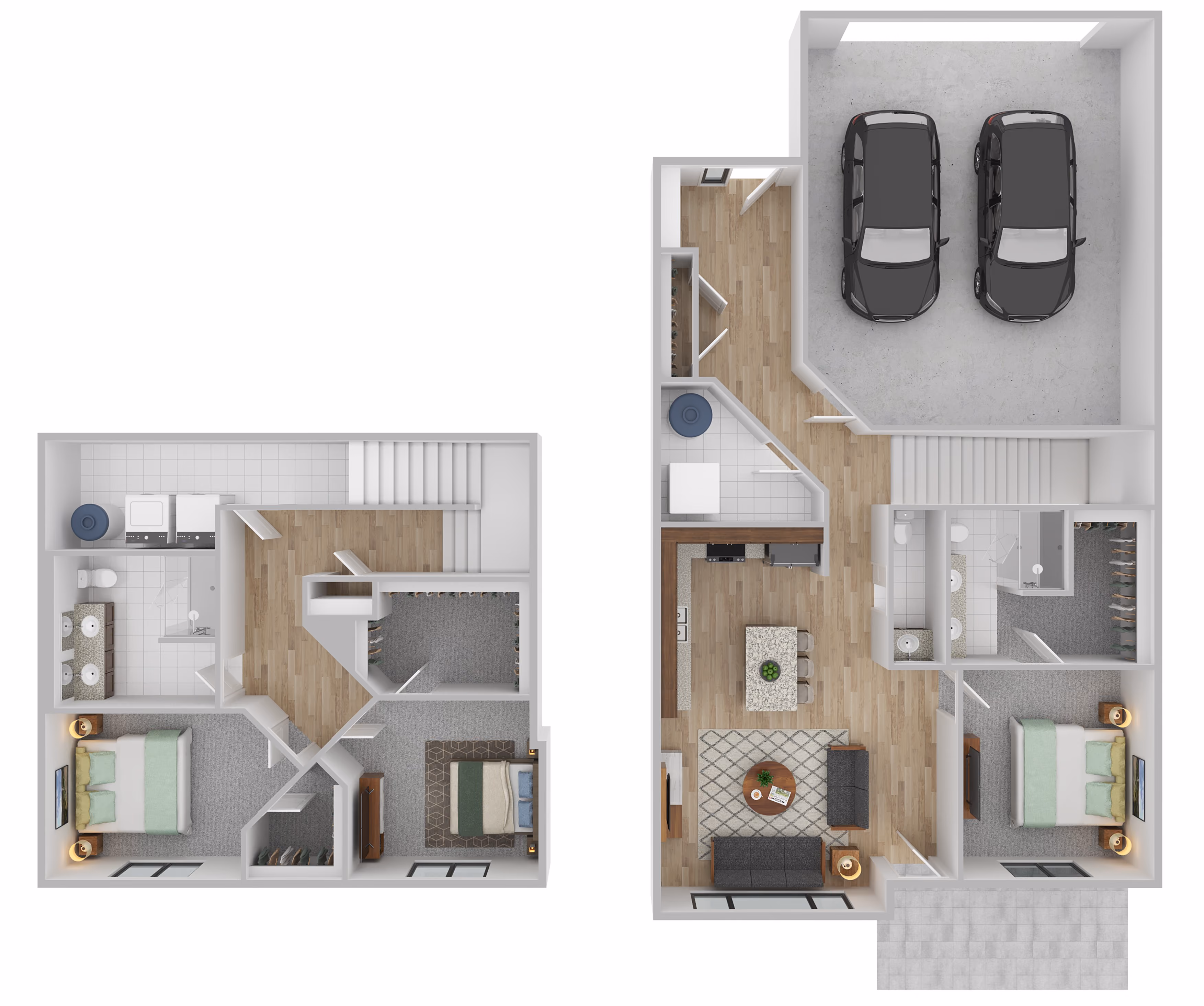 Three Bedroom, Two and a Half Bath floor plan at The Revere Townhomes in Sioux Falls, South Dakota