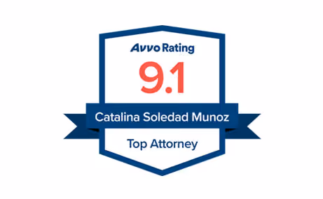 Avvo Rating 9.1 Catalina Munoz Top Attorney