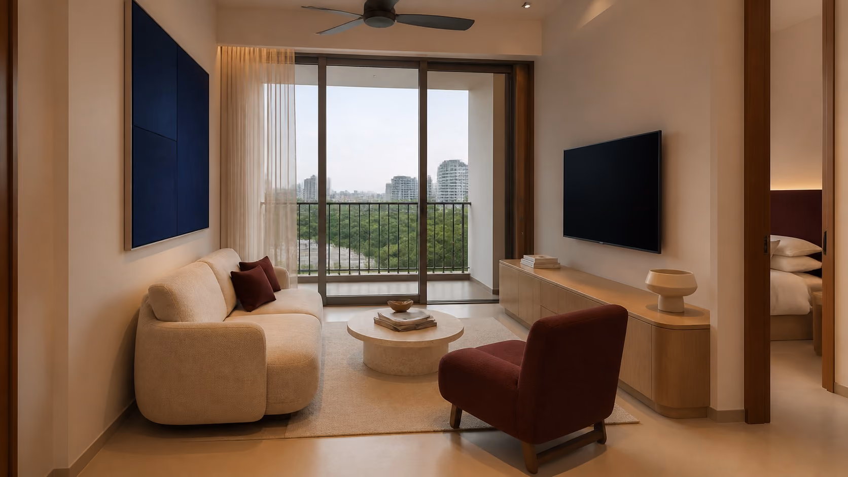 1-Bedroom + Study