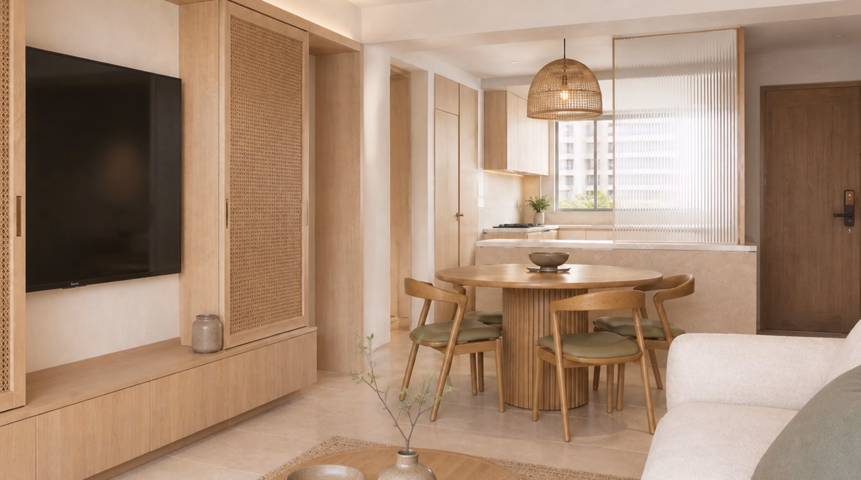 Warm tropical japandi interior inspiration for Keat Hong homes, photo 1