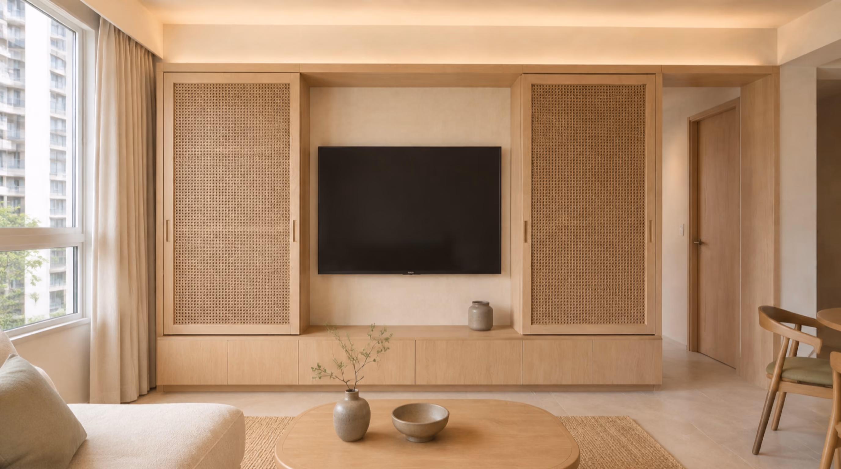 Warm tropical japandi interior inspiration for Keat Hong homes, photo 4
