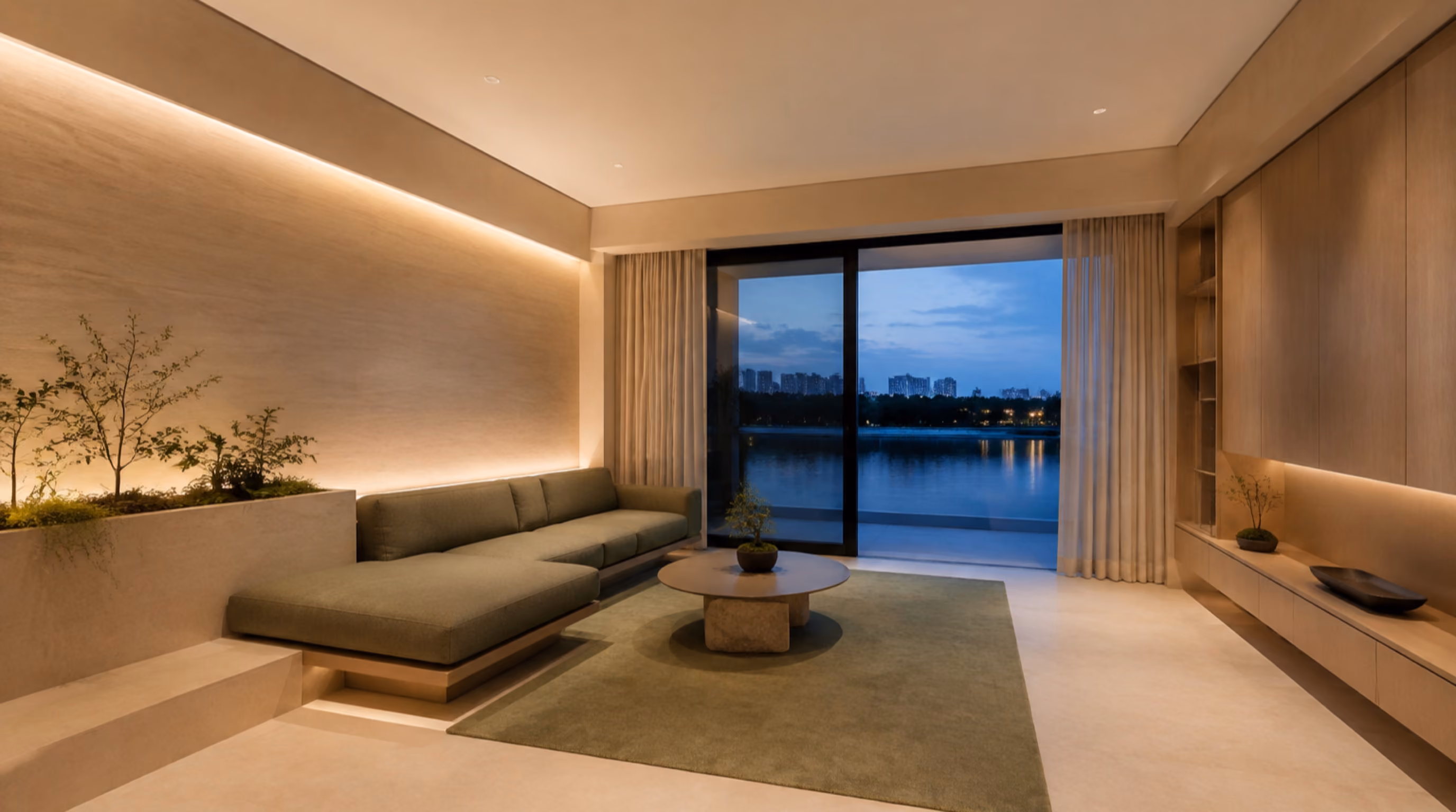 Contemporary biophilic minimalism interior inspiration for Lakeside homes, photo 13