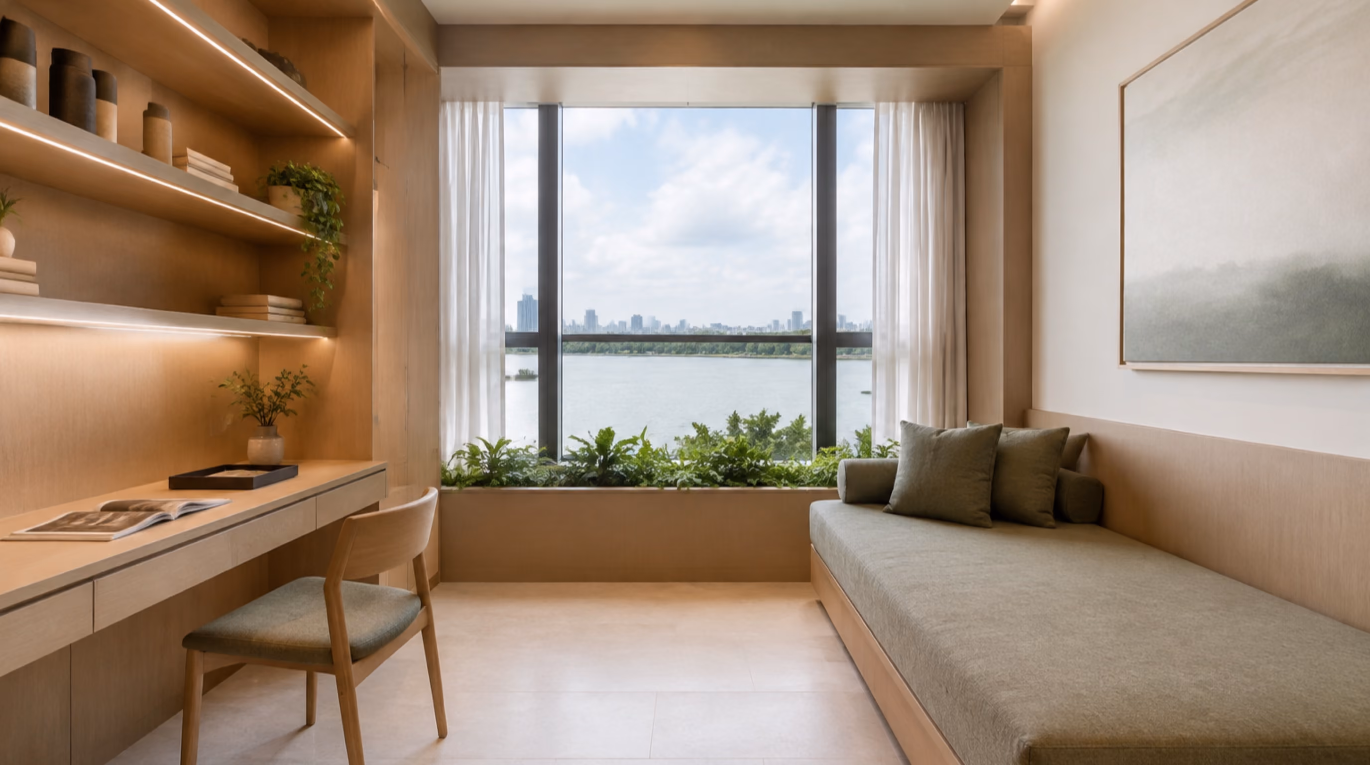 Contemporary biophilic minimalism interior inspiration for Lakeside homes, photo 15