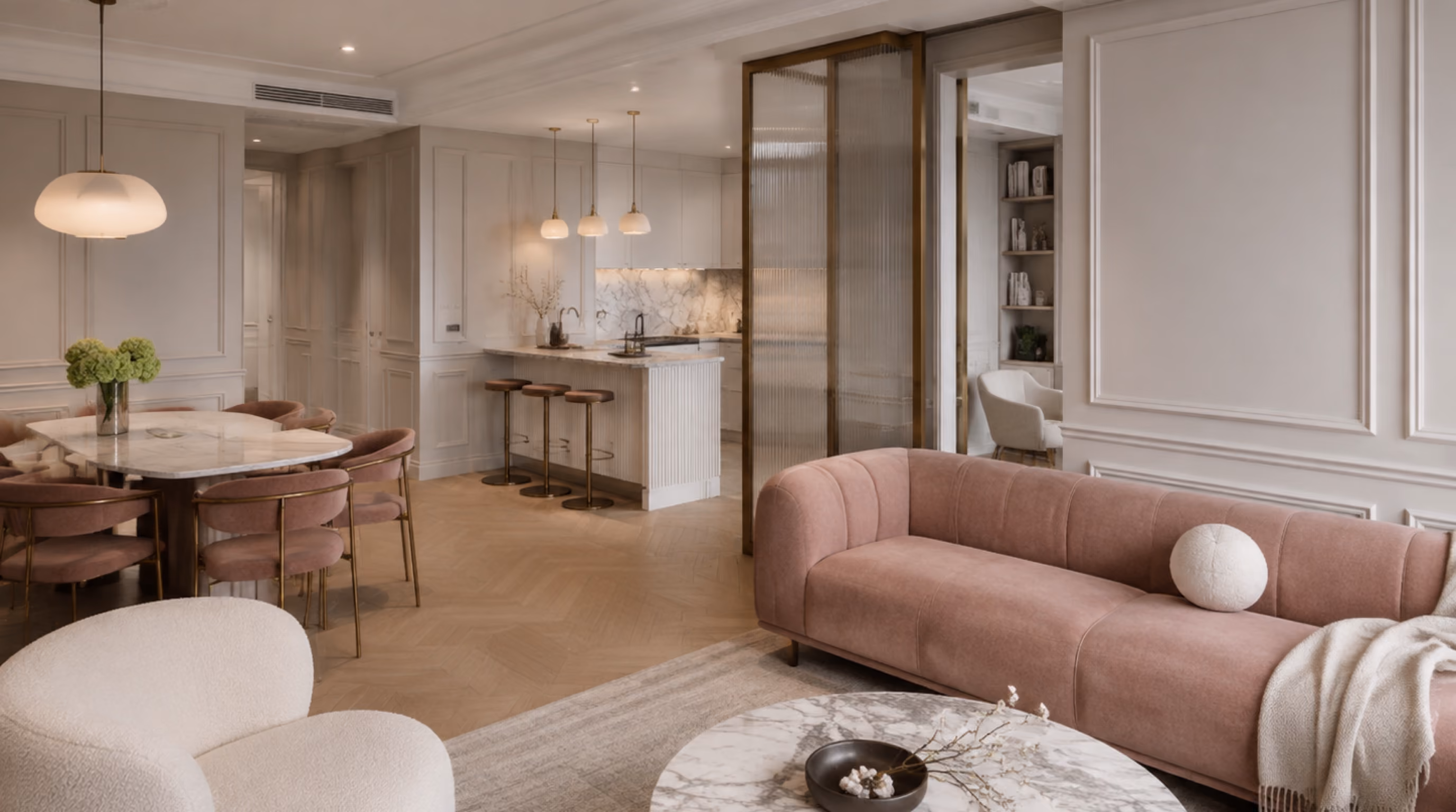 Soft parisian contemporary interior inspiration for Fernvale / Seletar homes, photo 1