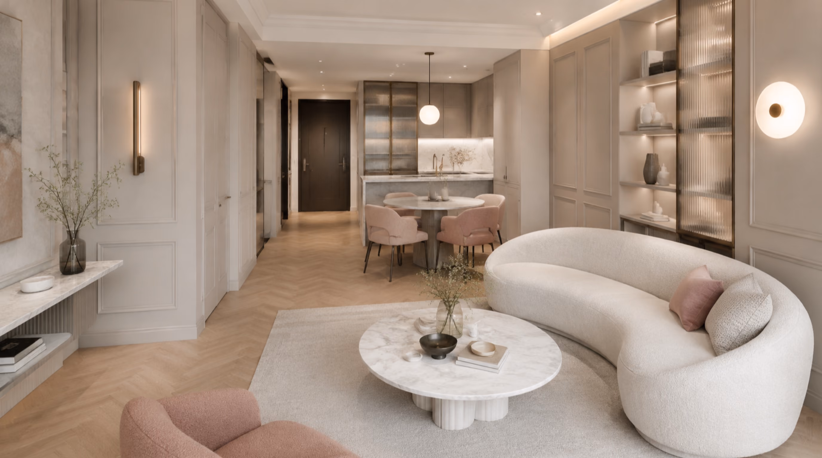 Soft parisian contemporary interior inspiration for Fernvale / Seletar homes, photo 8