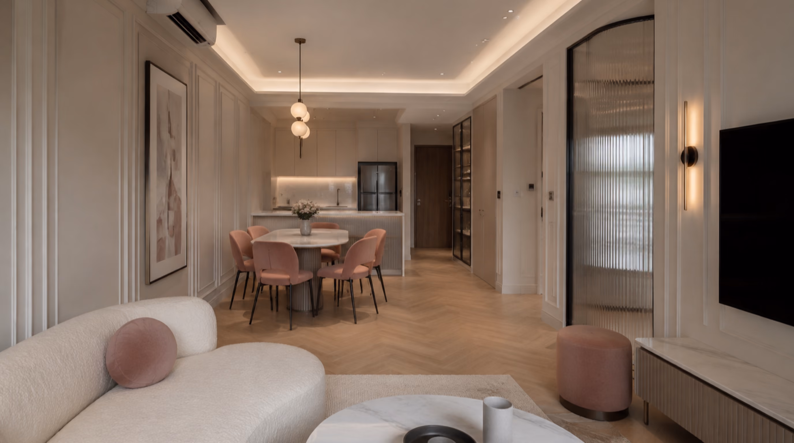 Soft parisian contemporary interior inspiration for Fernvale / Seletar homes, photo 7