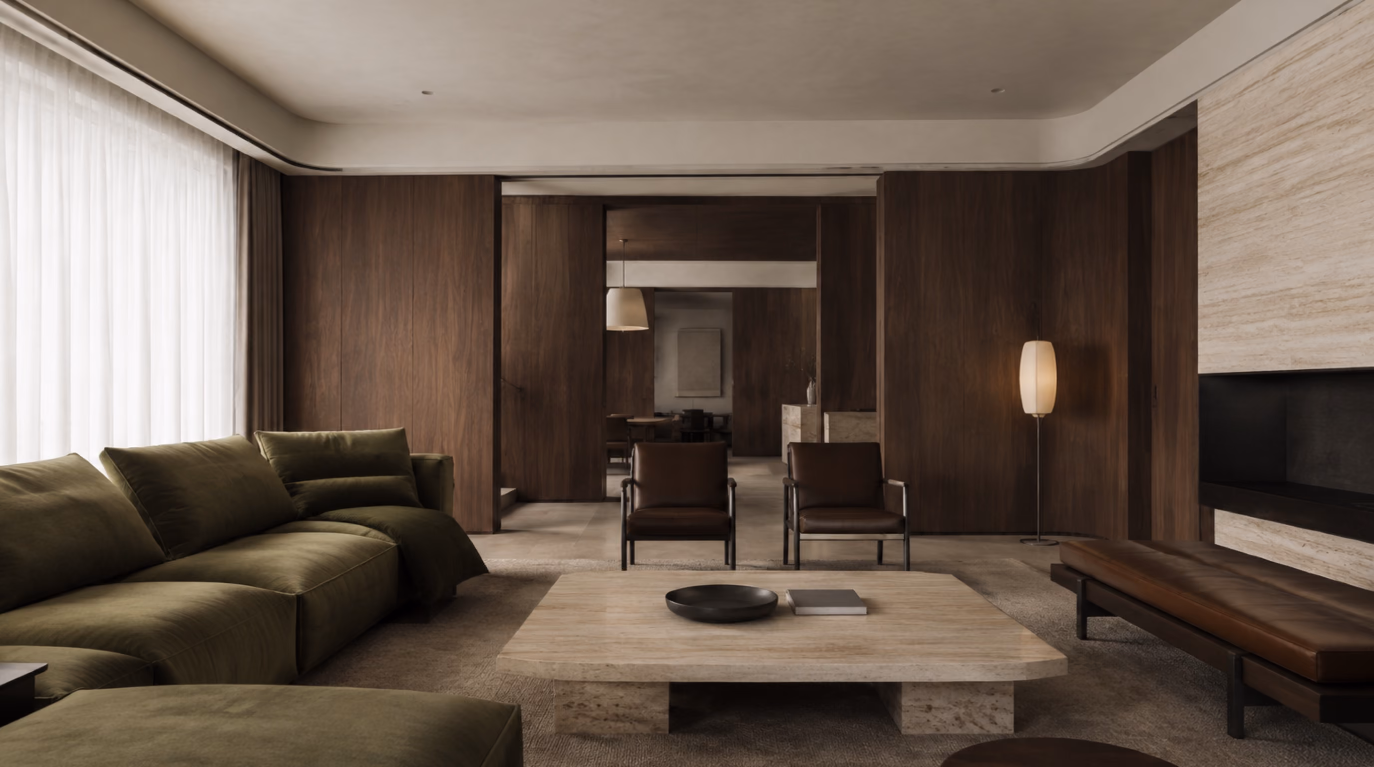 Quiet italian modernism interior design for a Bartley / Tai Keng home by Luxior Concept
