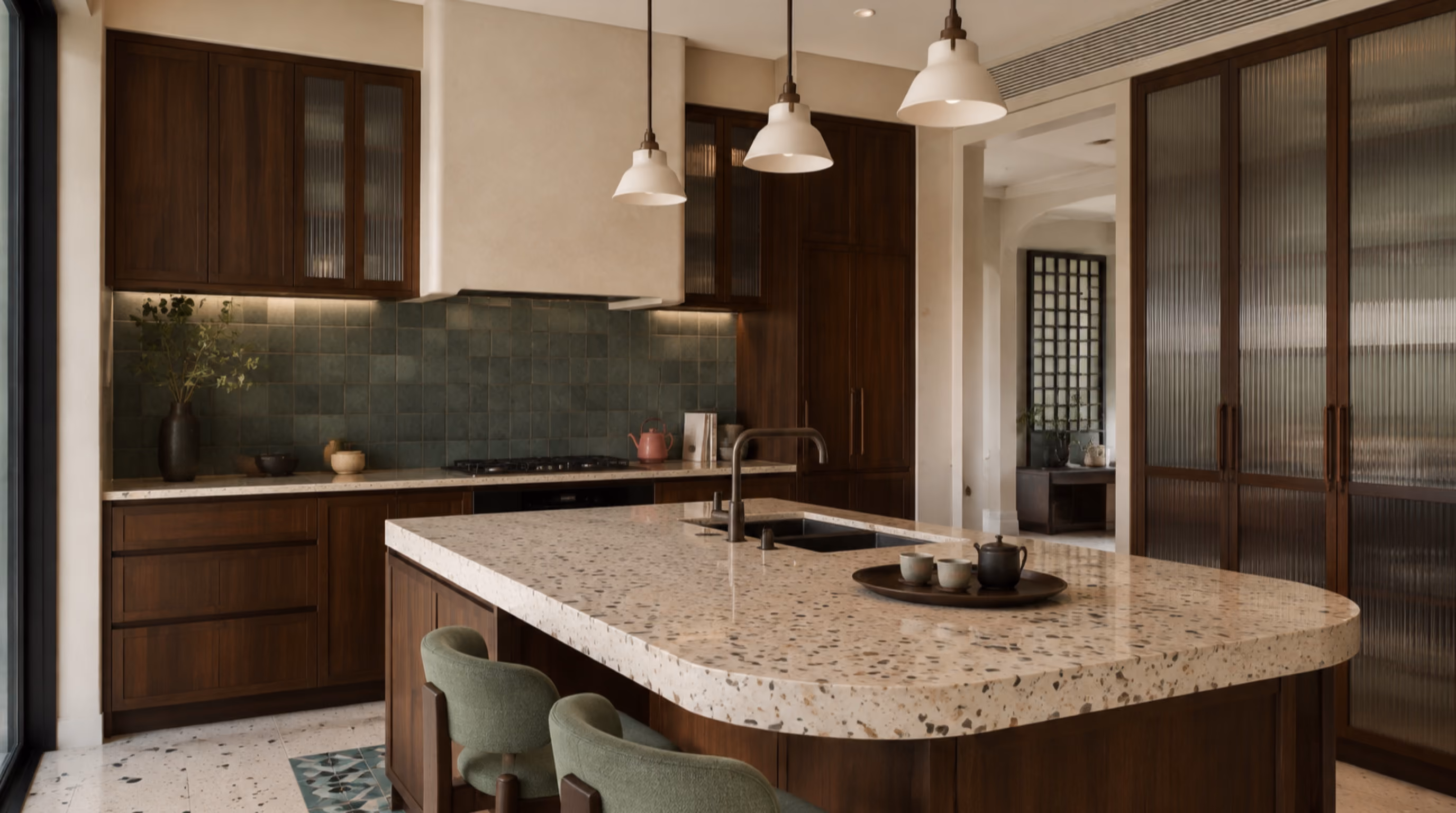 Contemporary peranakan modern interior design for a Lorong Chuan home by Luxior Concept