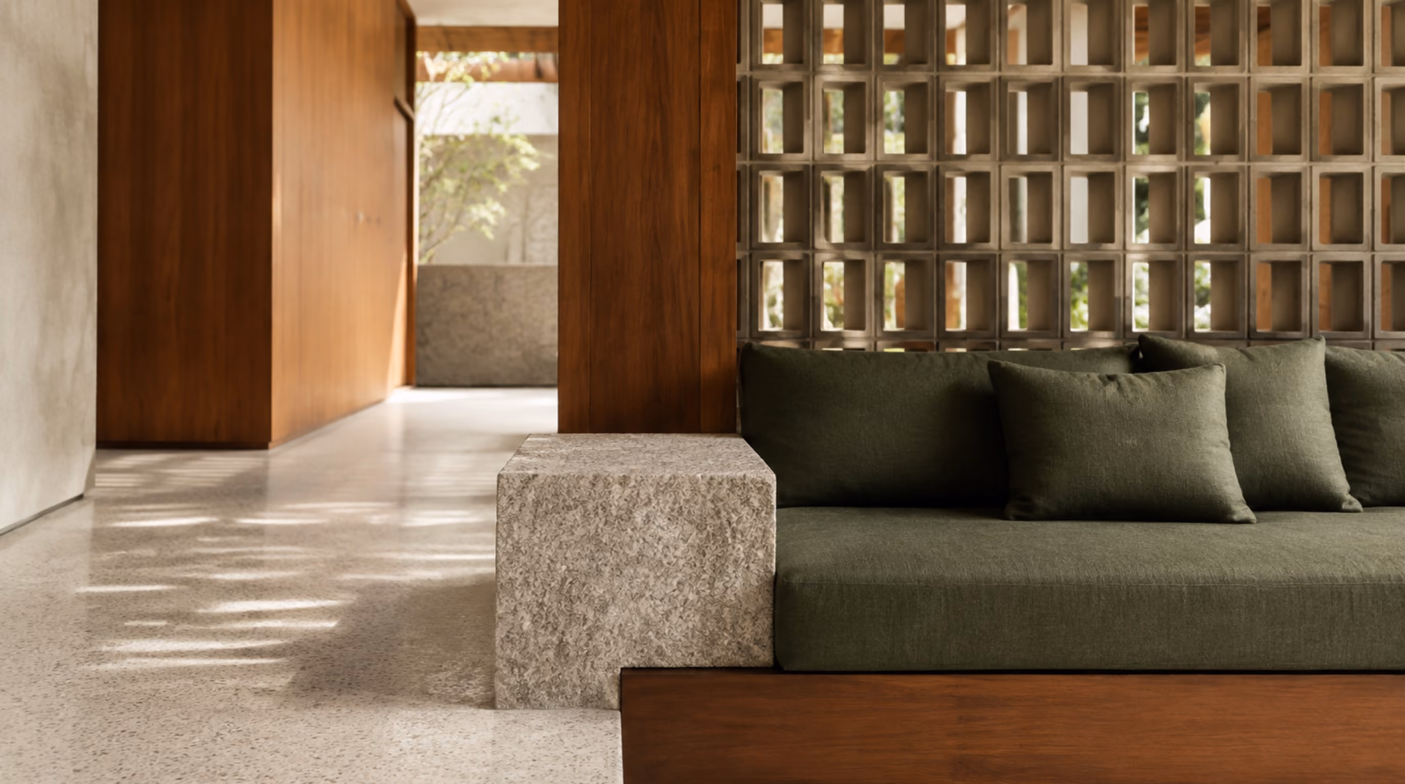 Tropical modernism interior design for a Springleaf / Mandai home by Luxior Concept