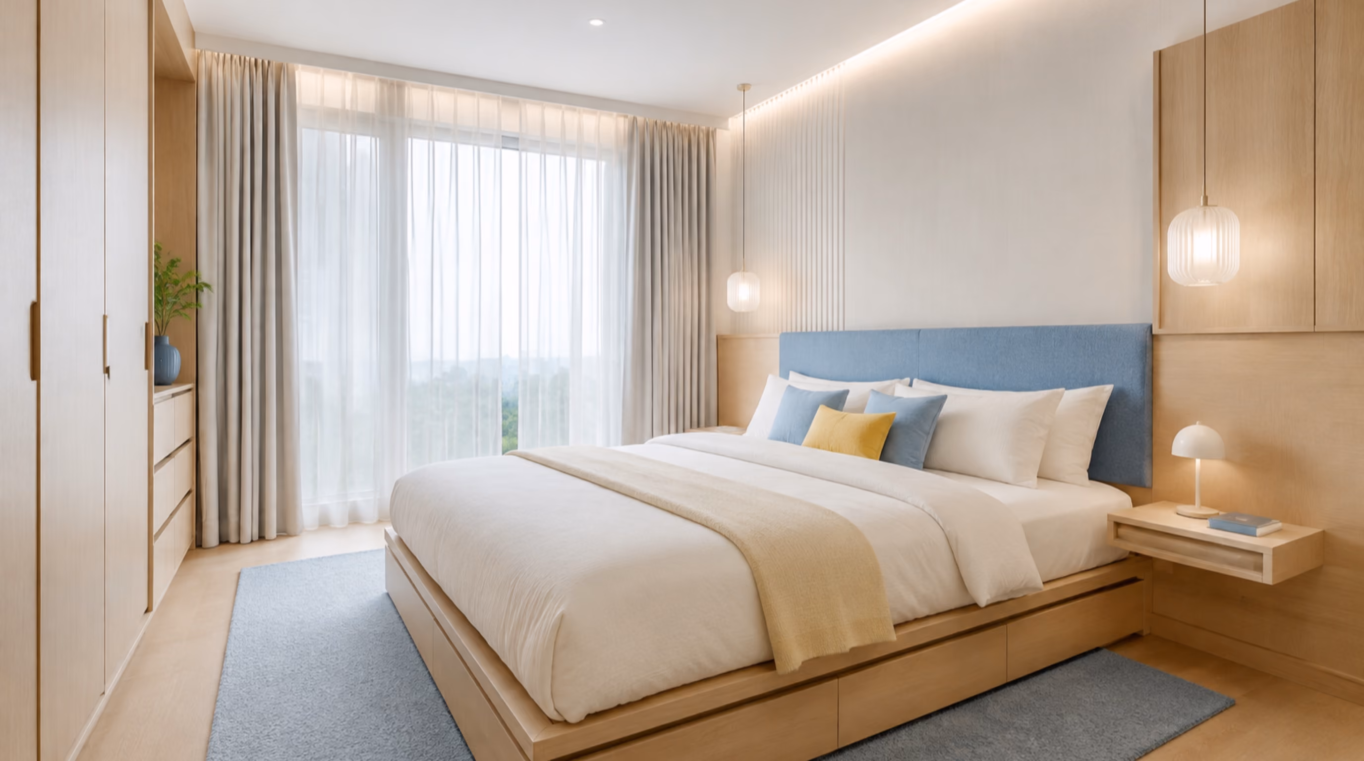 Soft scandinavian colour modern interior inspiration for Lentor homes, photo 11