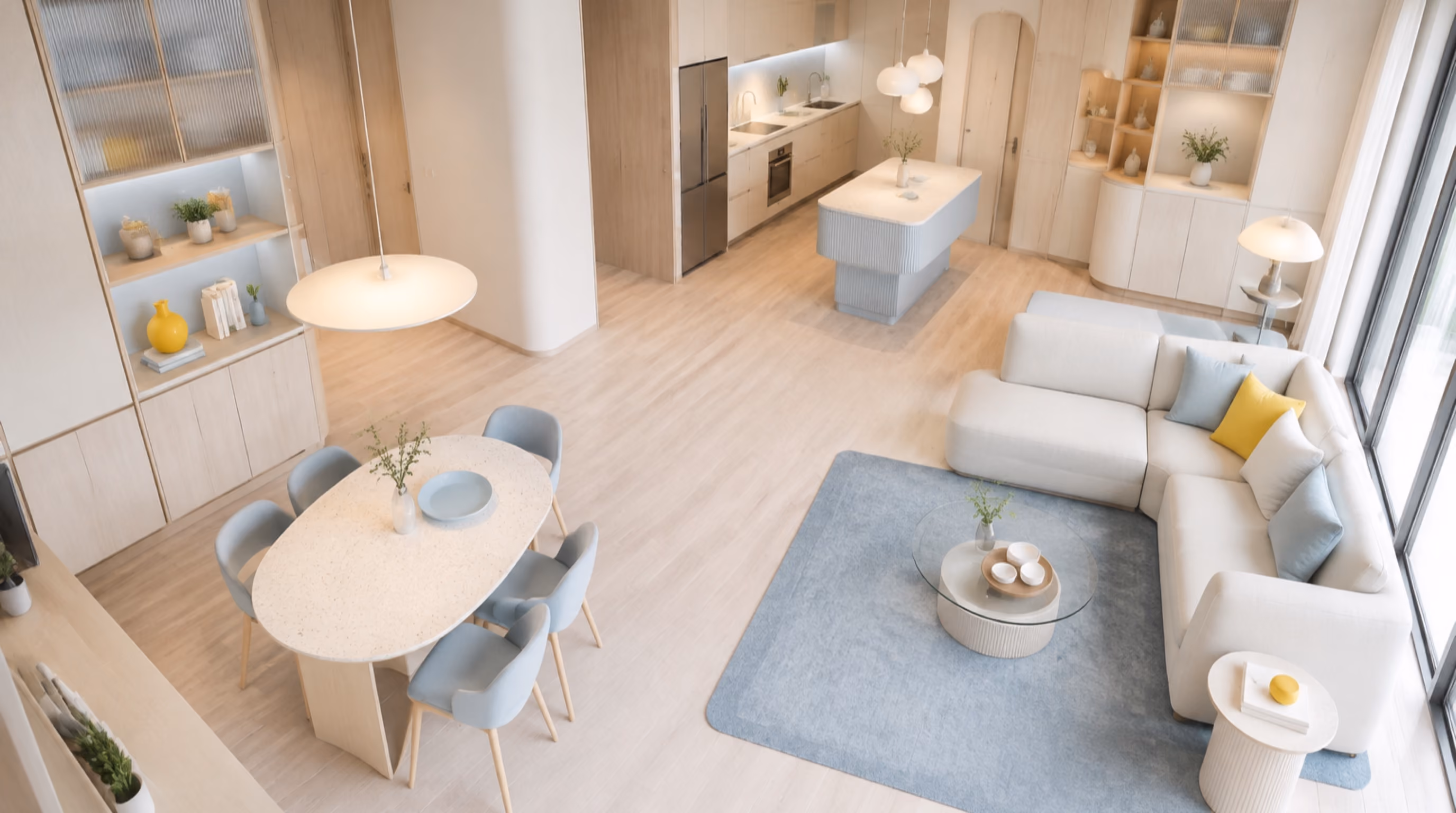 Soft scandinavian colour modern interior inspiration for Lentor homes, photo 8
