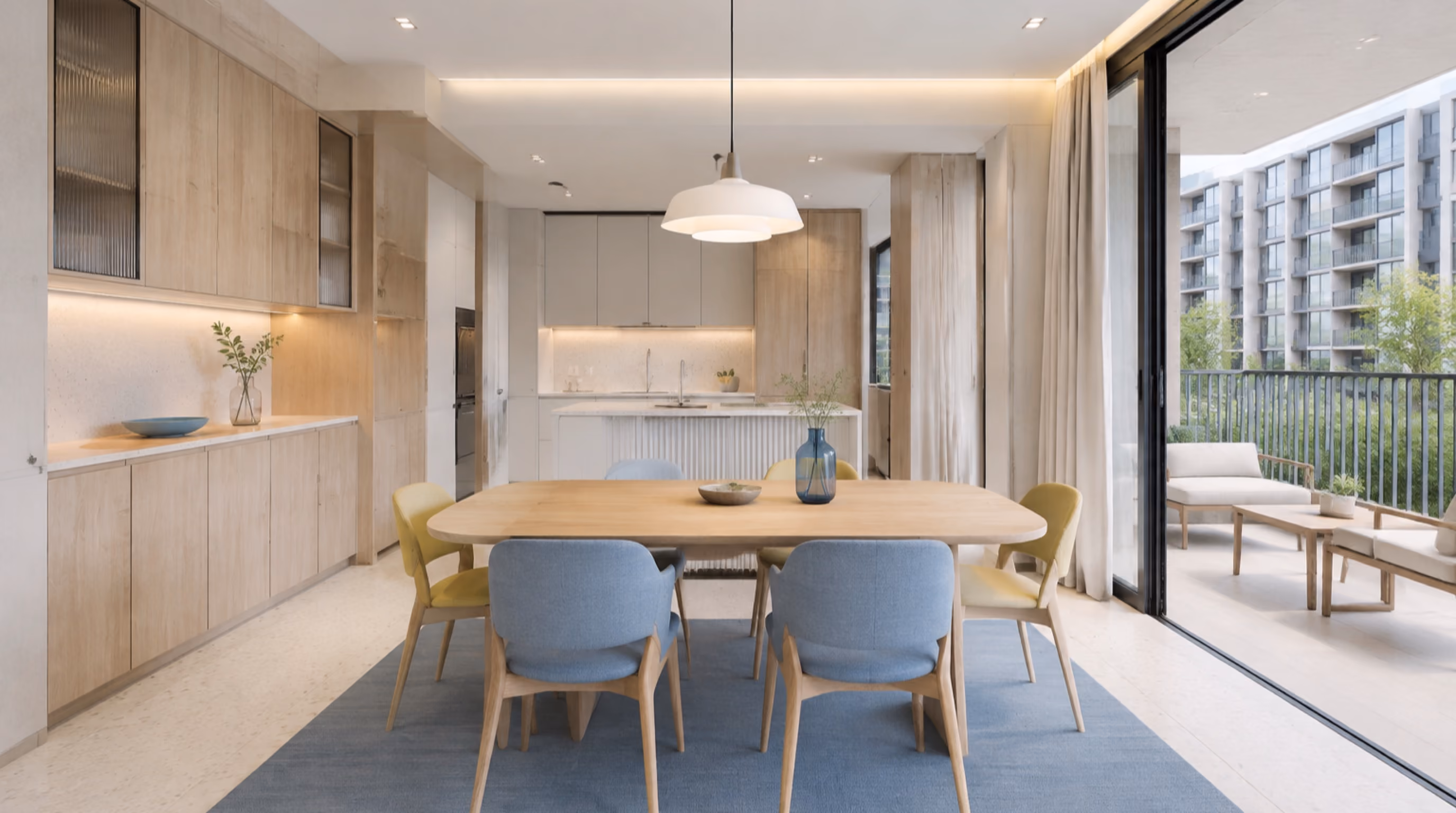 Soft scandinavian colour modern interior inspiration for Lentor homes, photo 9