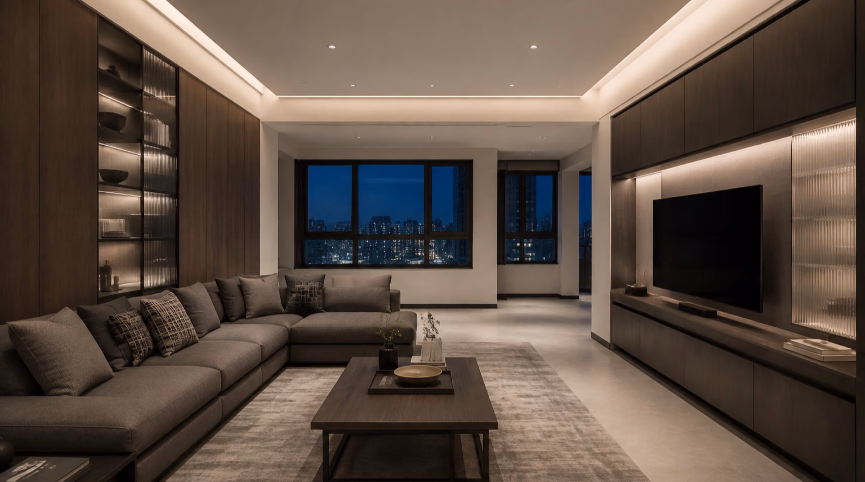 Graphic monochrome contemporary interior inspiration for Khatib homes, photo 15
