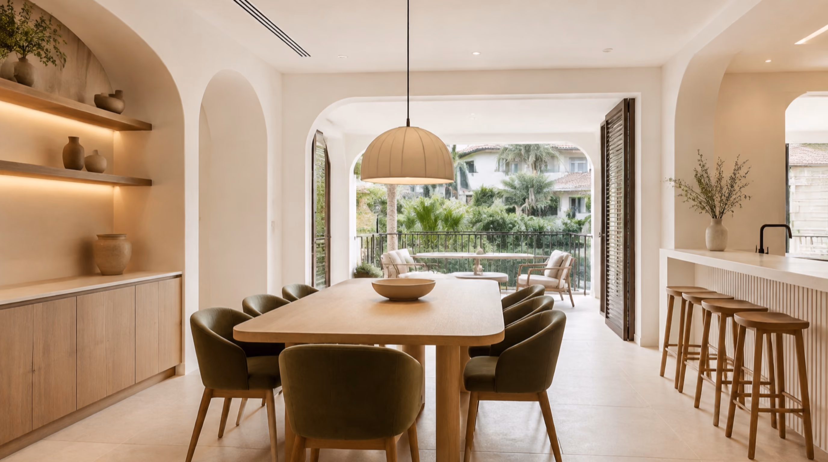 Contemporary mediterranean interior design for a Canberra home by Luxior Concept