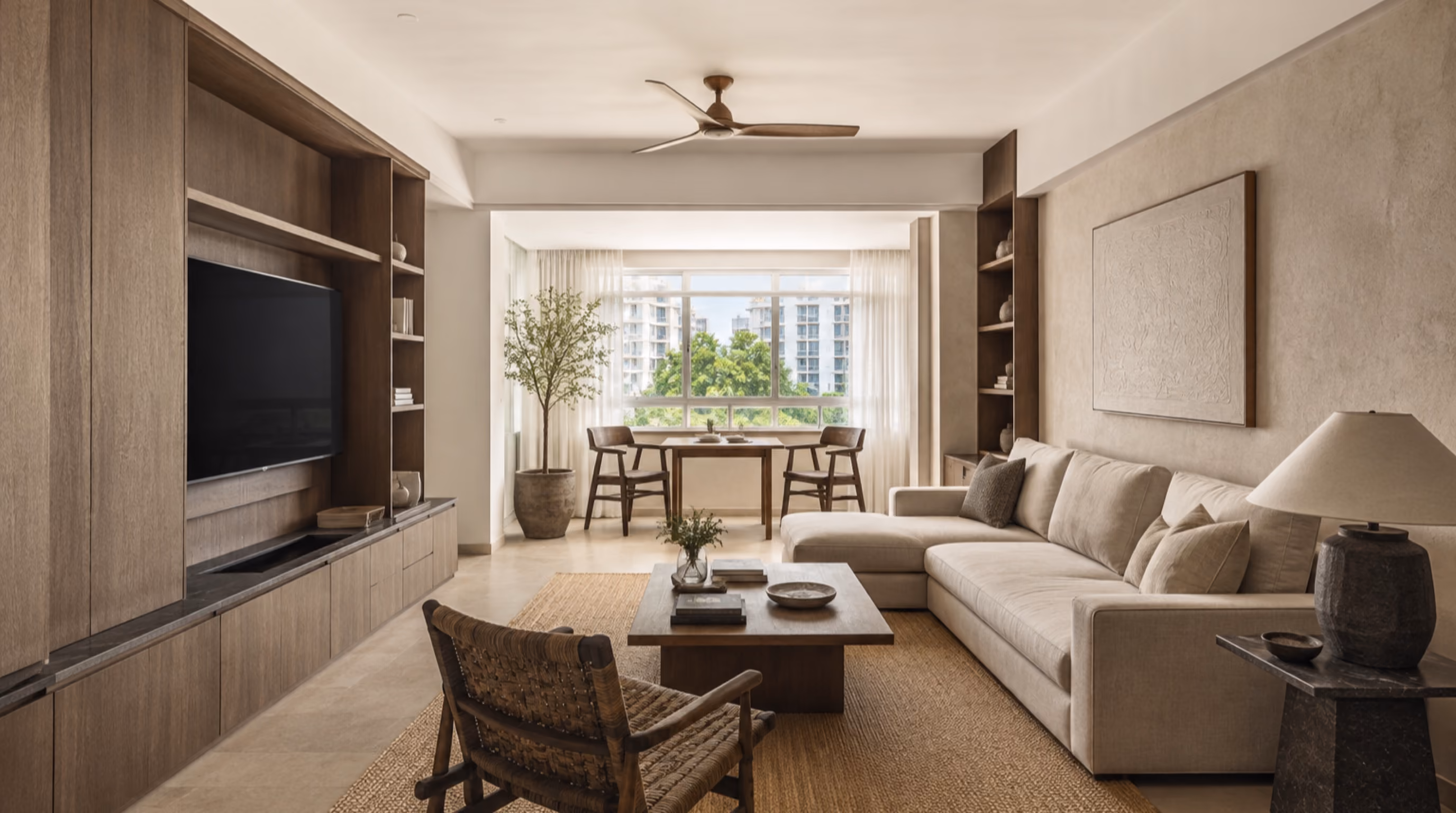 Warm modern rustic interior inspiration for Marsiling homes, photo 2