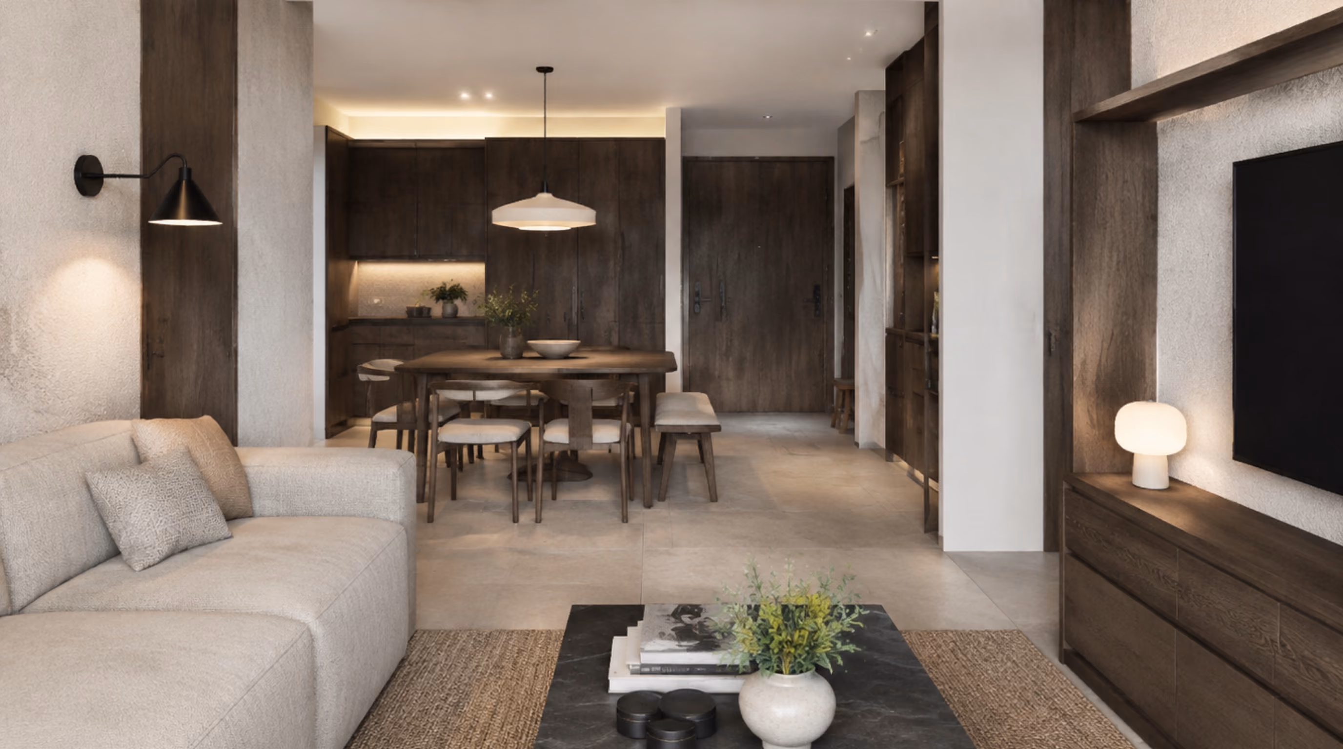 Warm modern rustic interior inspiration for Marsiling homes, photo 5