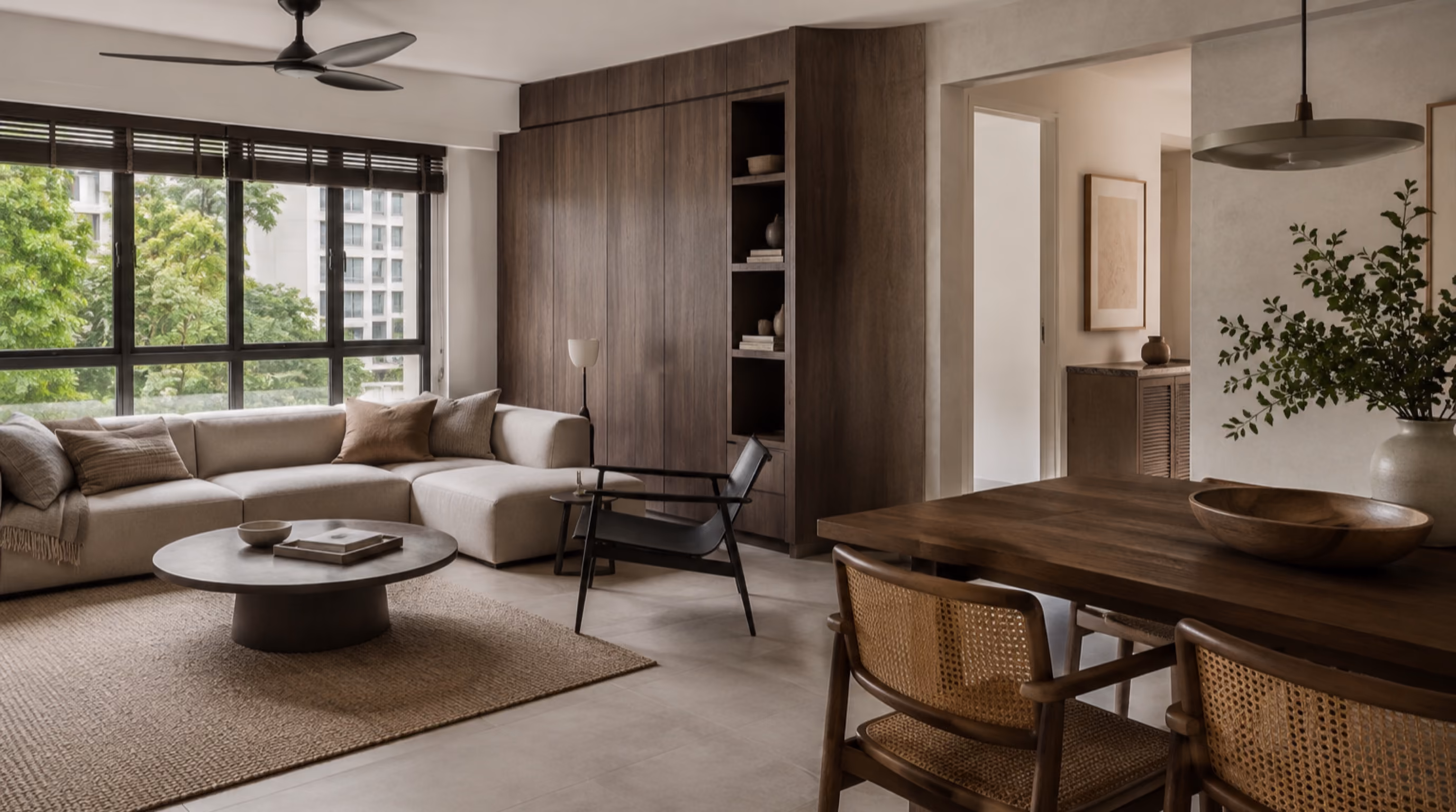 Warm modern rustic interior inspiration for Marsiling homes, photo 3