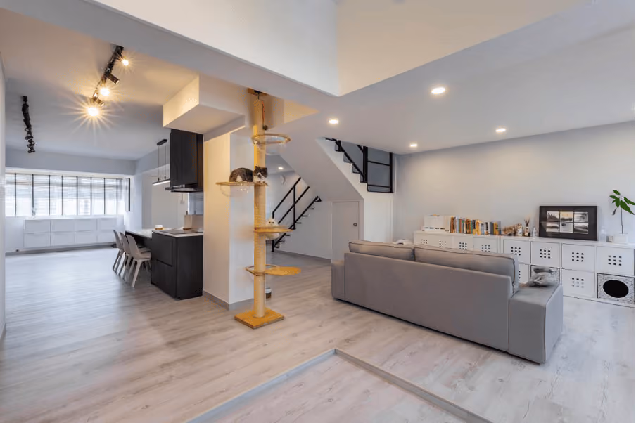 Pet-Friendly Organic Contemporary - 90 Bedok North Street 4 renovation by Luxior Concept, photo 2