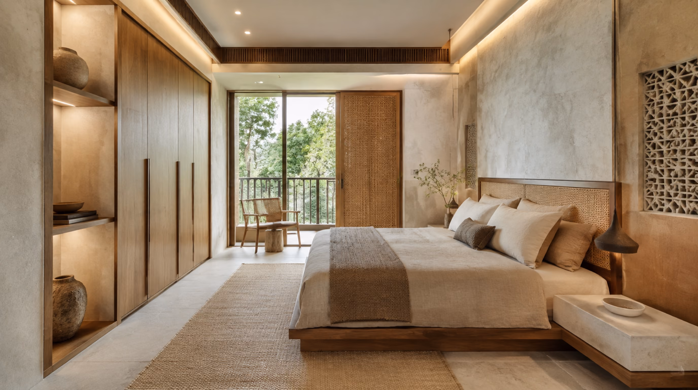 Tropical monastic modernism interior design for a Dempsey / Tanglin home by Luxior Concept
