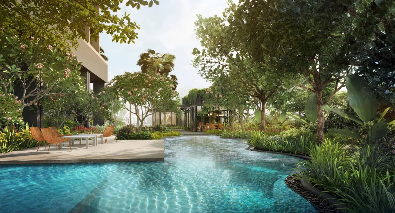 From HDB to AMO Residence Swimming pool