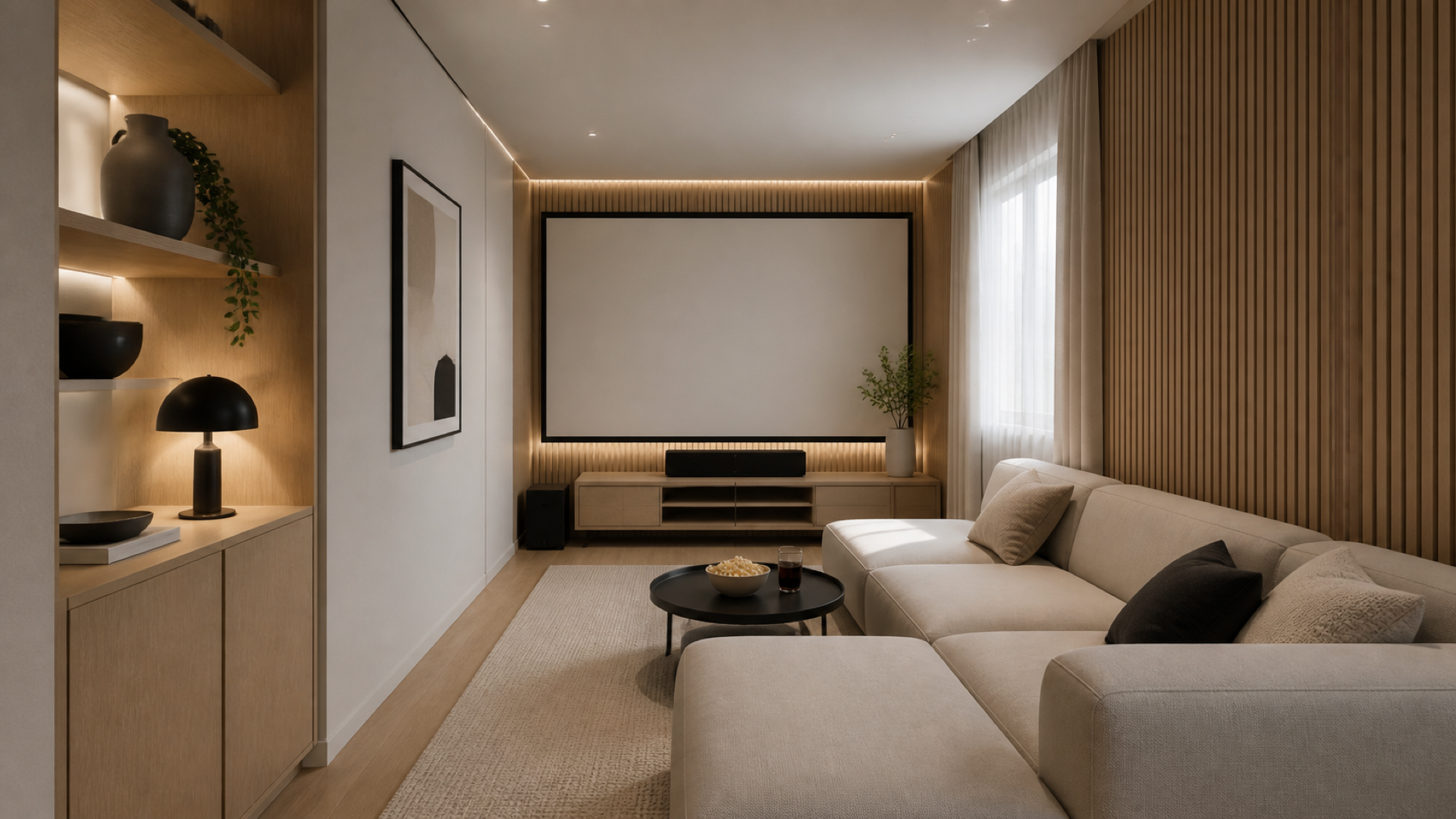 Lakeside View, Room by Room living room