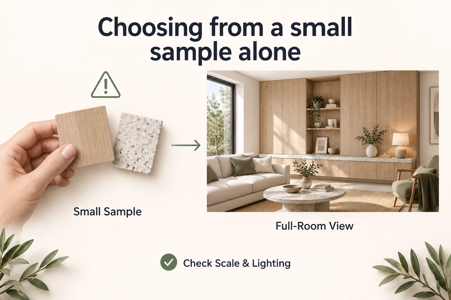 Chosing from small materials to do the big job