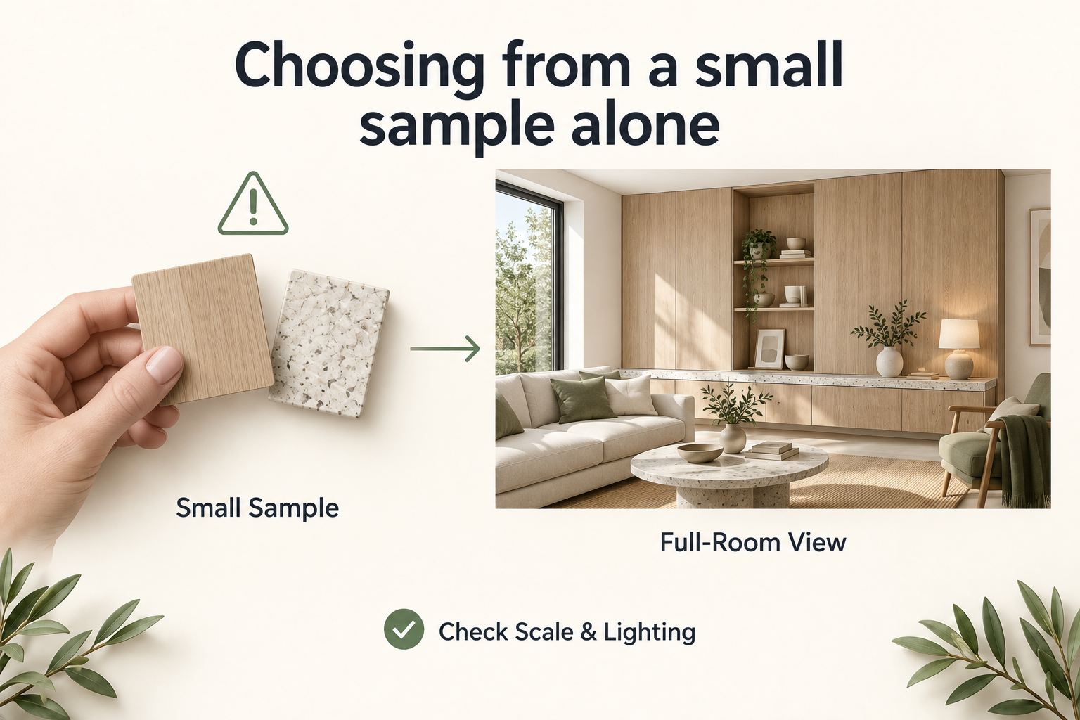 Chosing from small materials to do the big job