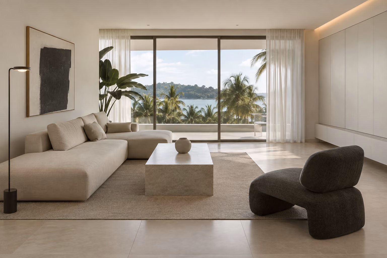 Minimalist Living room singapore