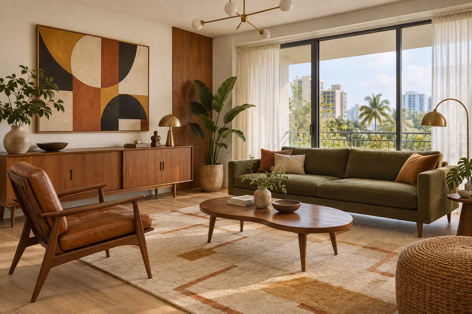 Mid-Century Modern living room