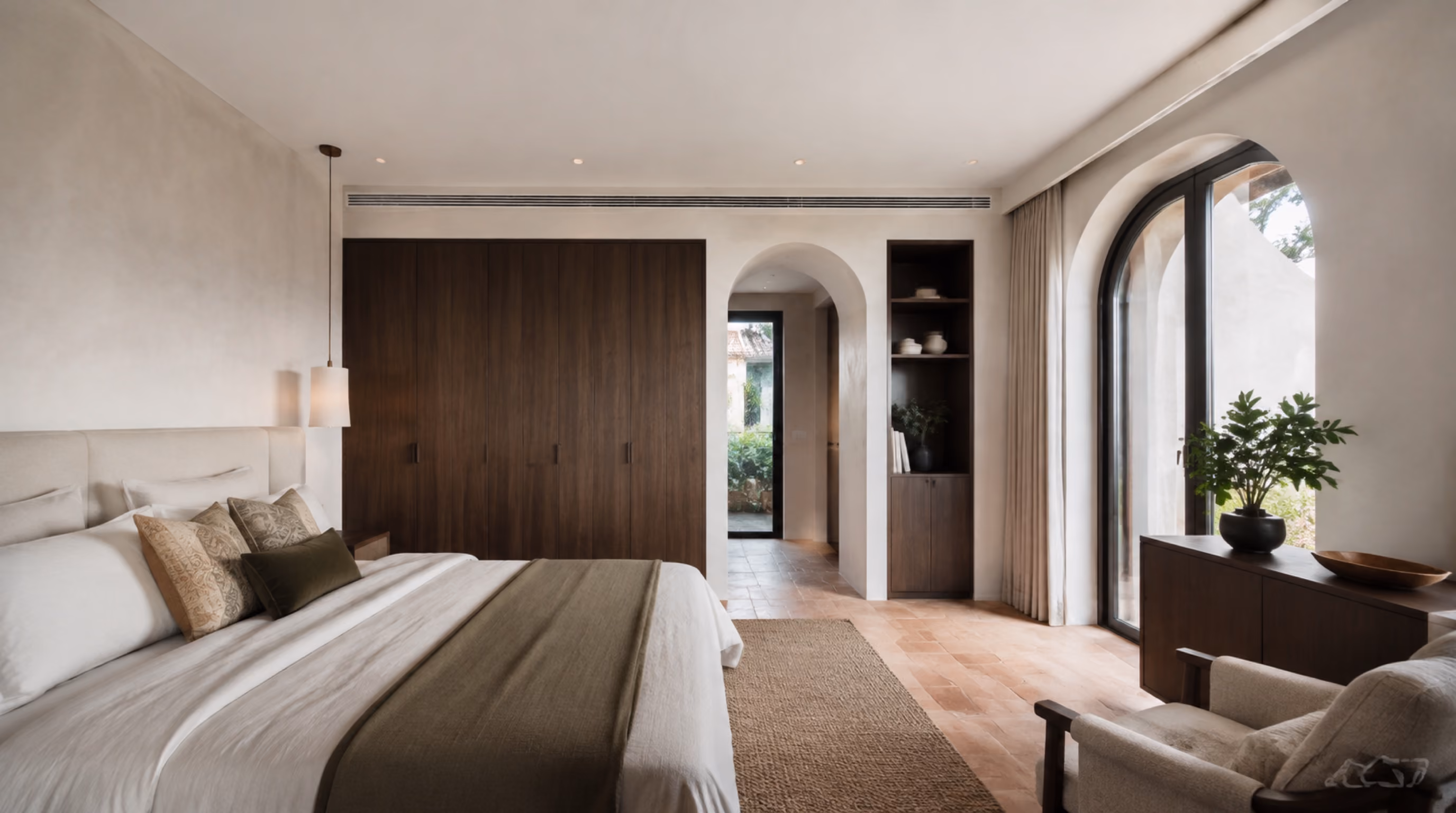 Spanish colonial minimalism interior design for a Kovan / Serangoon Garden home by Luxior Concept