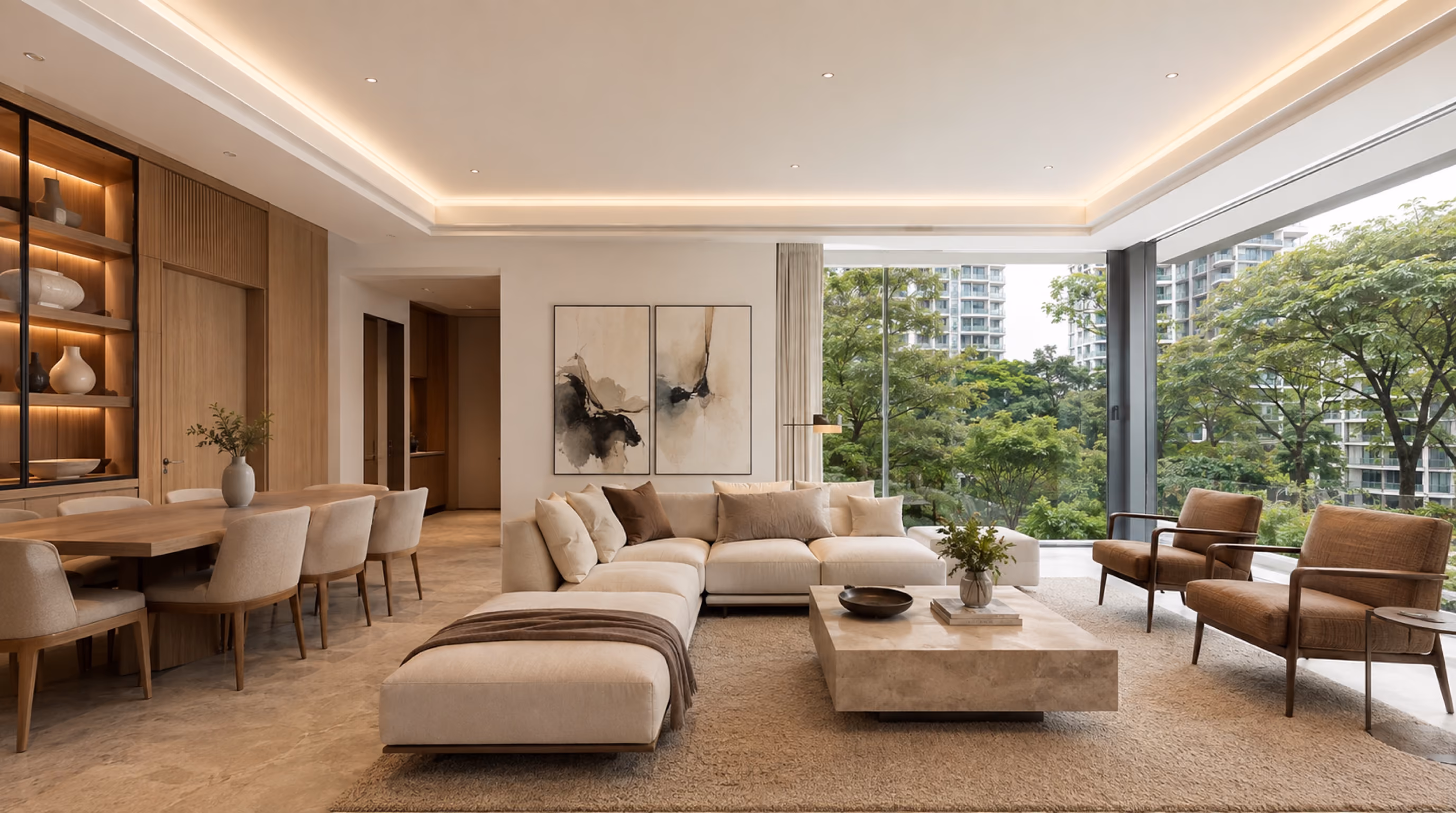 Quiet luxury transitional interior inspiration for Novena / Newton homes, photo 1