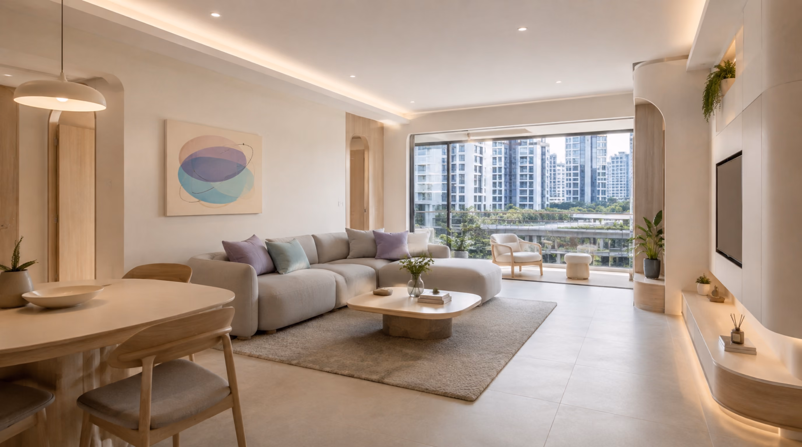 Soft futurist family modern interior inspiration for Sengkang homes, photo 2