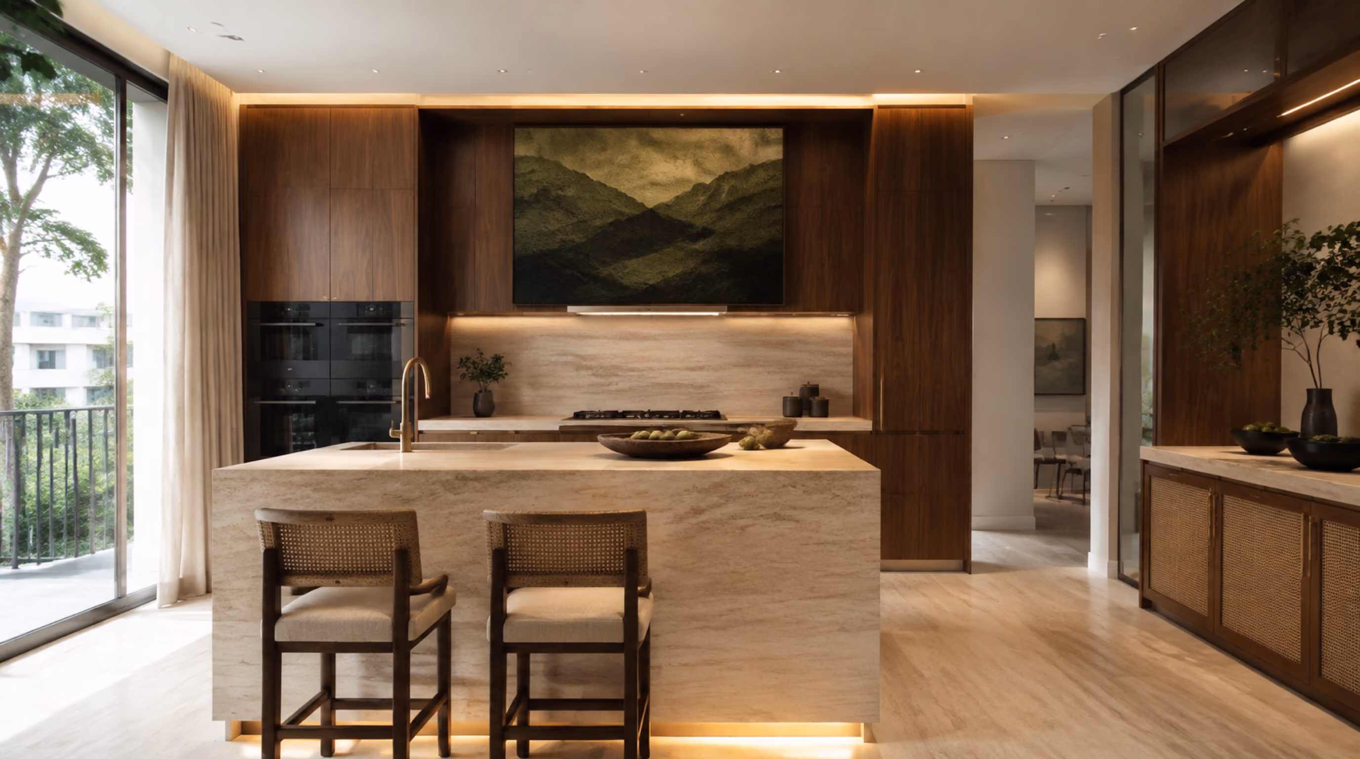 Equatorial estate modern interior design for a Bukit Timah home by Luxior Concept