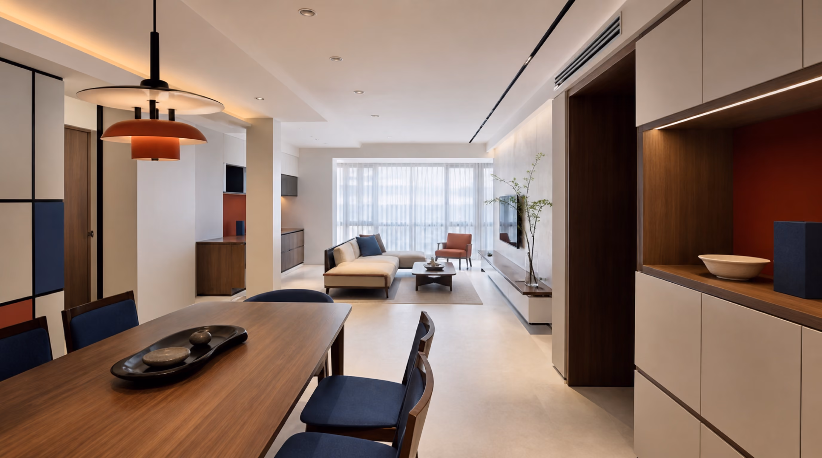 Contemporary de stijl interior inspiration for Boon Lay homes, photo 4