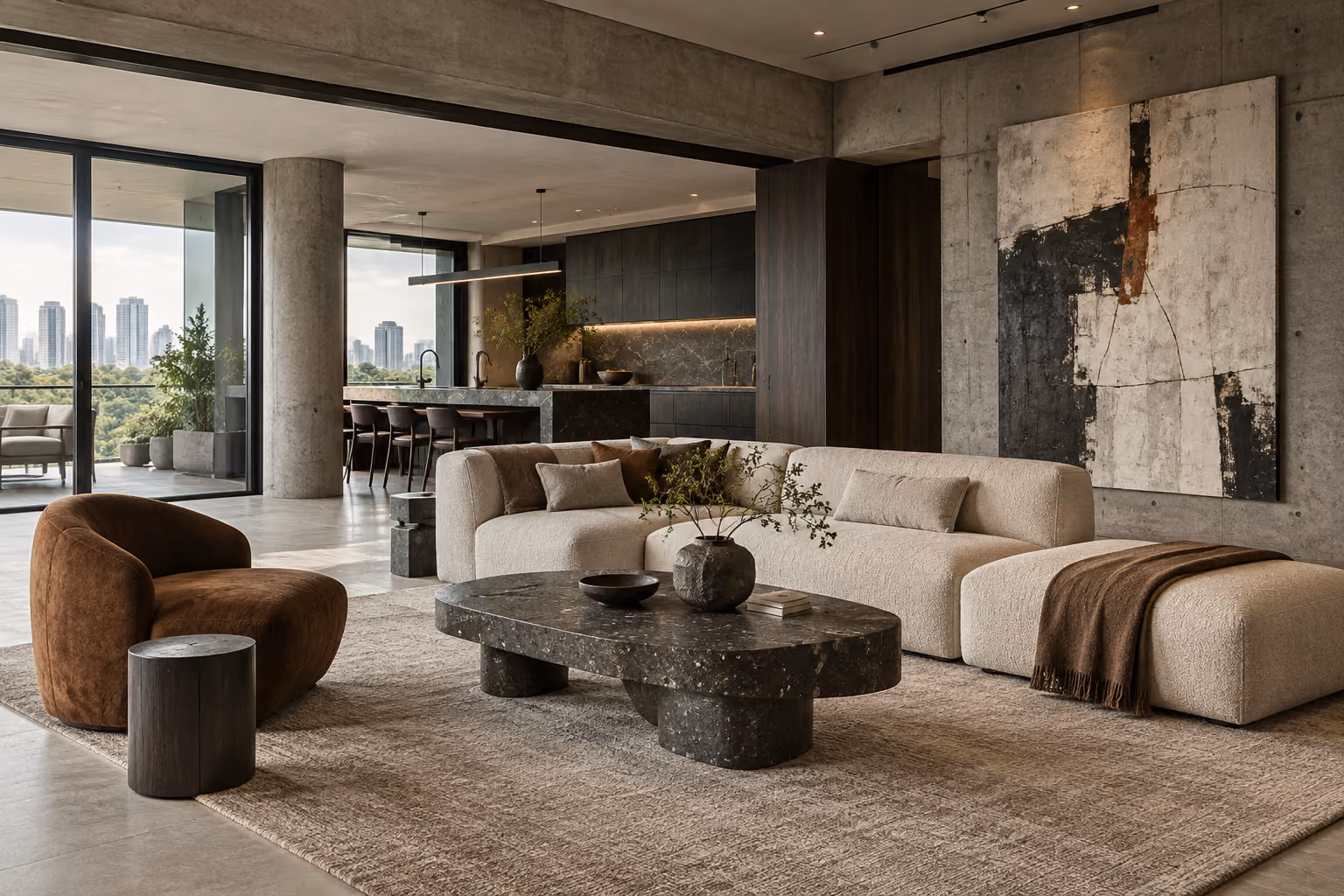 Brutalist interior design inspiration, photo 15