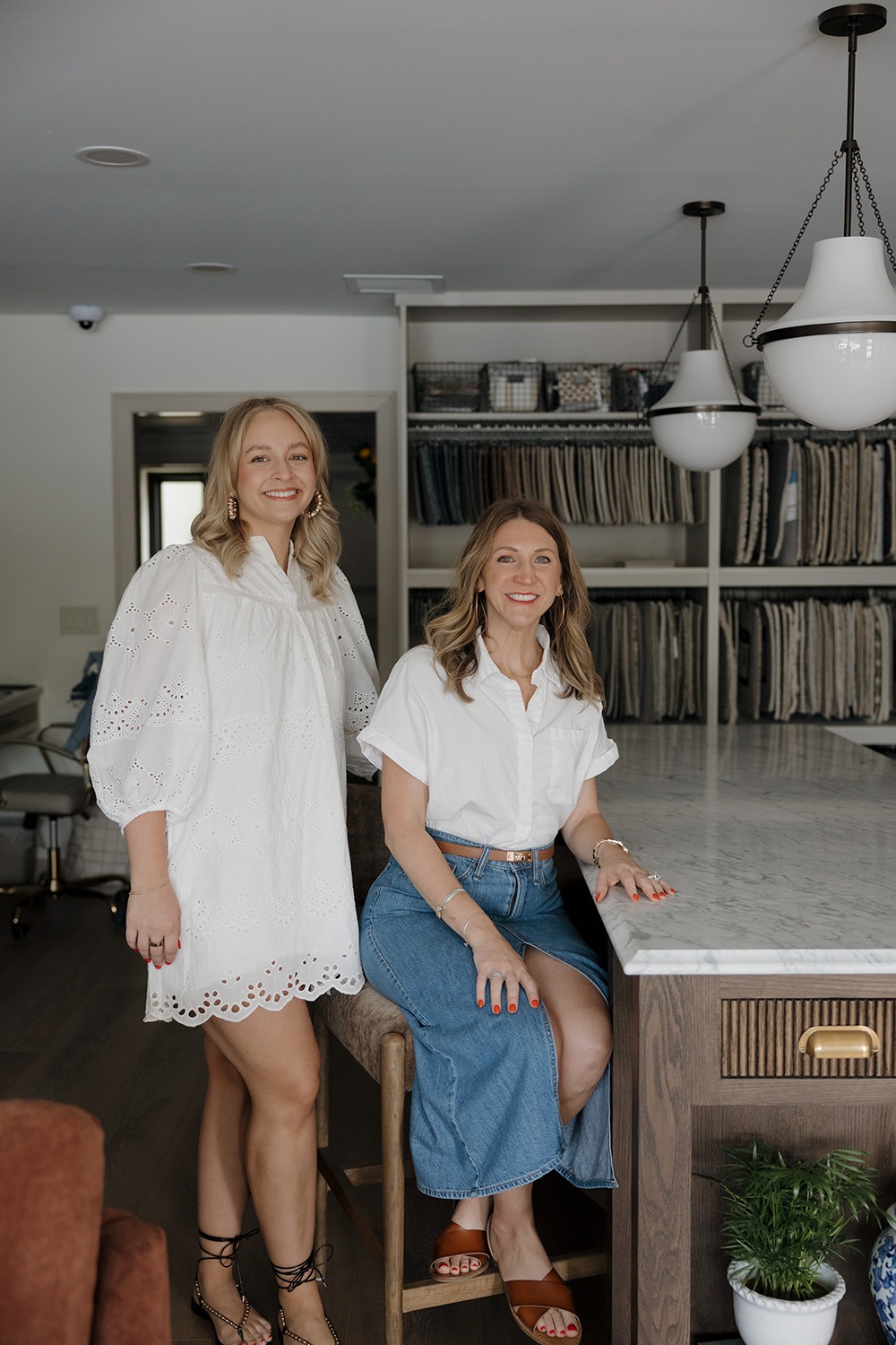 Artistry Homes designers in the studio showroom