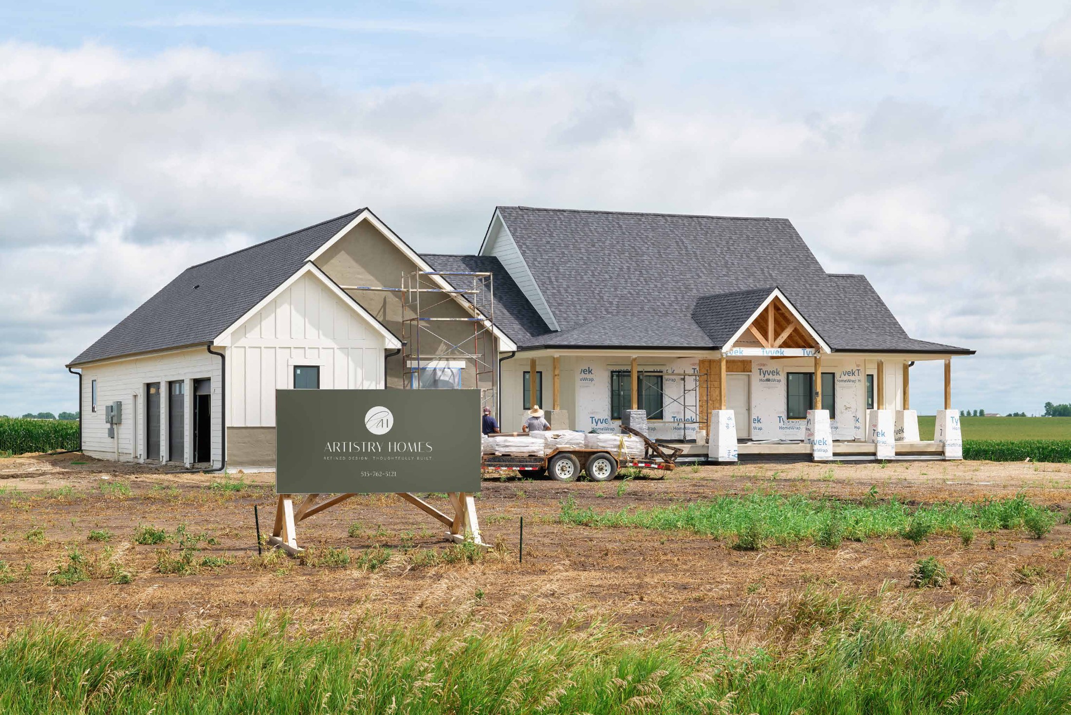 Open acreage at golden hour