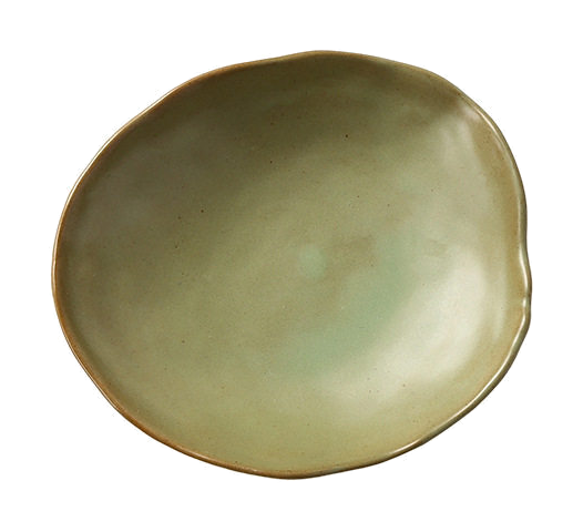 Sunlit Meadow 8.3-inch Soup Plate shown in meadow green from the original top-view SKU image