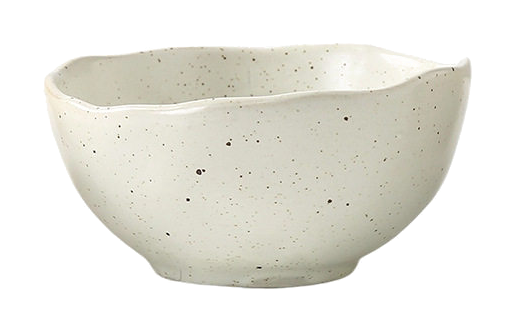 Sunlit Meadow 4.45-inch Bowl shown in speckled white